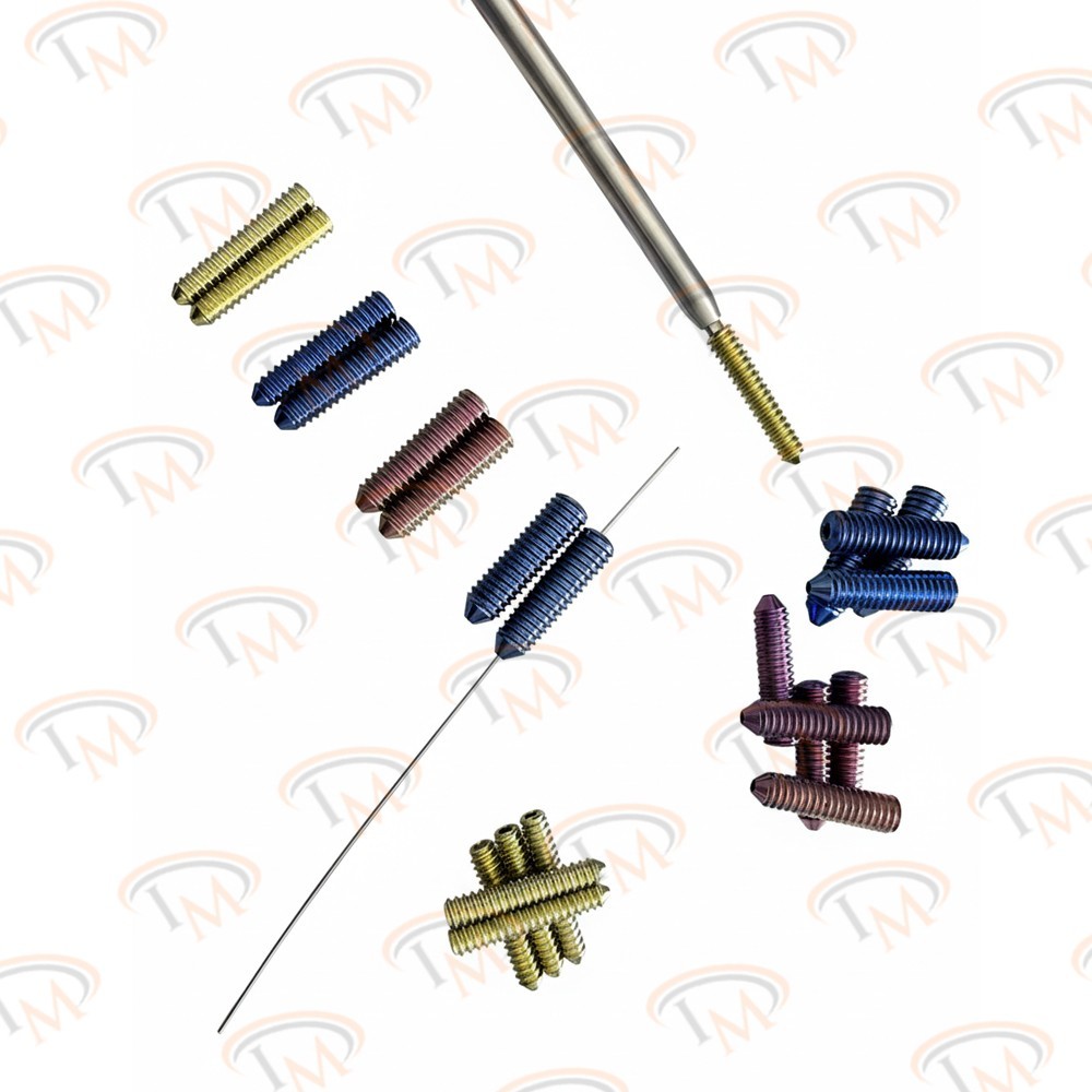 ACL (Interference) Screws Dia:7mm,8mm,9mm & 10mm (Length 20 to 35mm), 49Pc TT G5