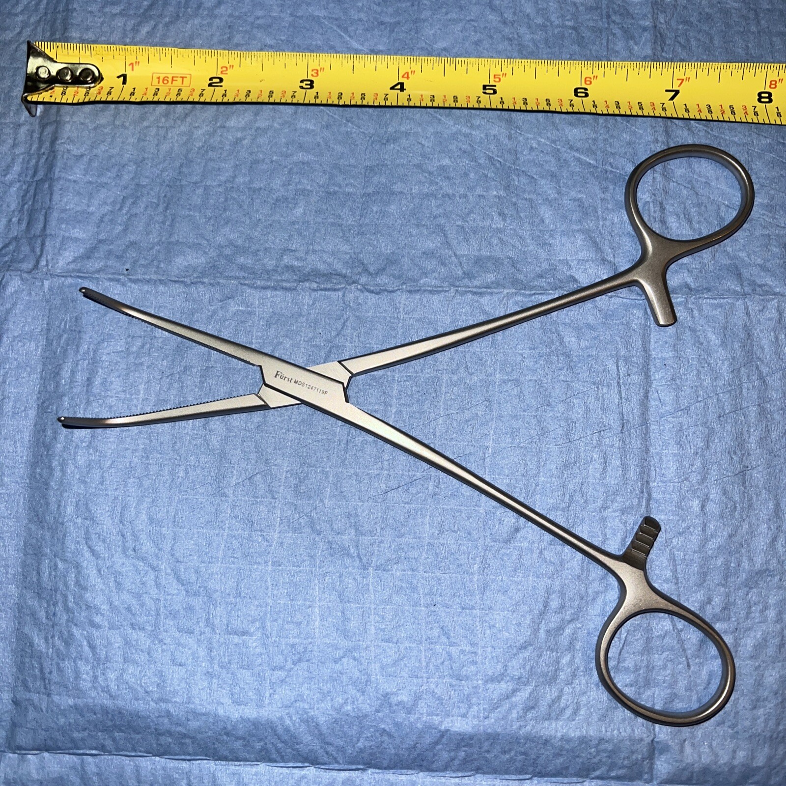 Furst MDS1247119F Gall Duct Fully Curved Gemini Forcep .