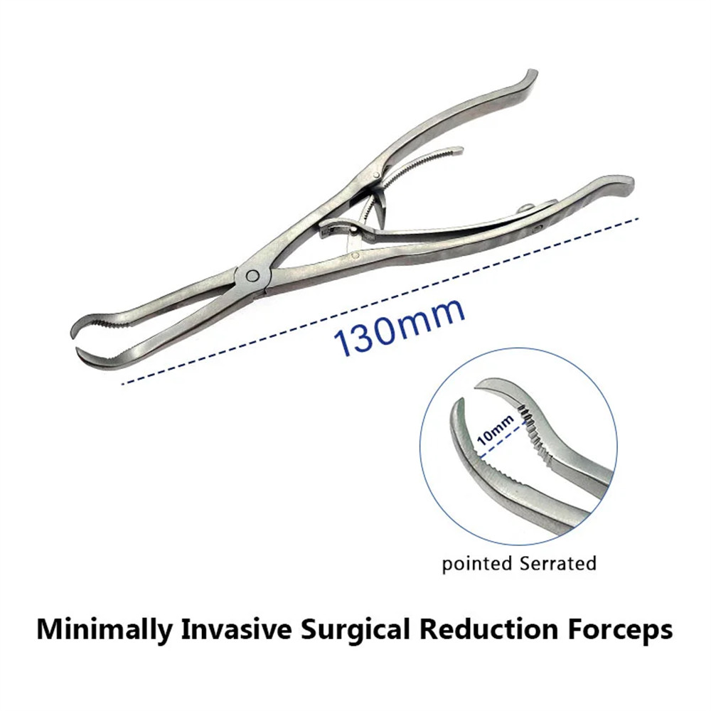 Minimally Invasive Self-locking Orthopedic Instrument Surgical Reduction Forceps