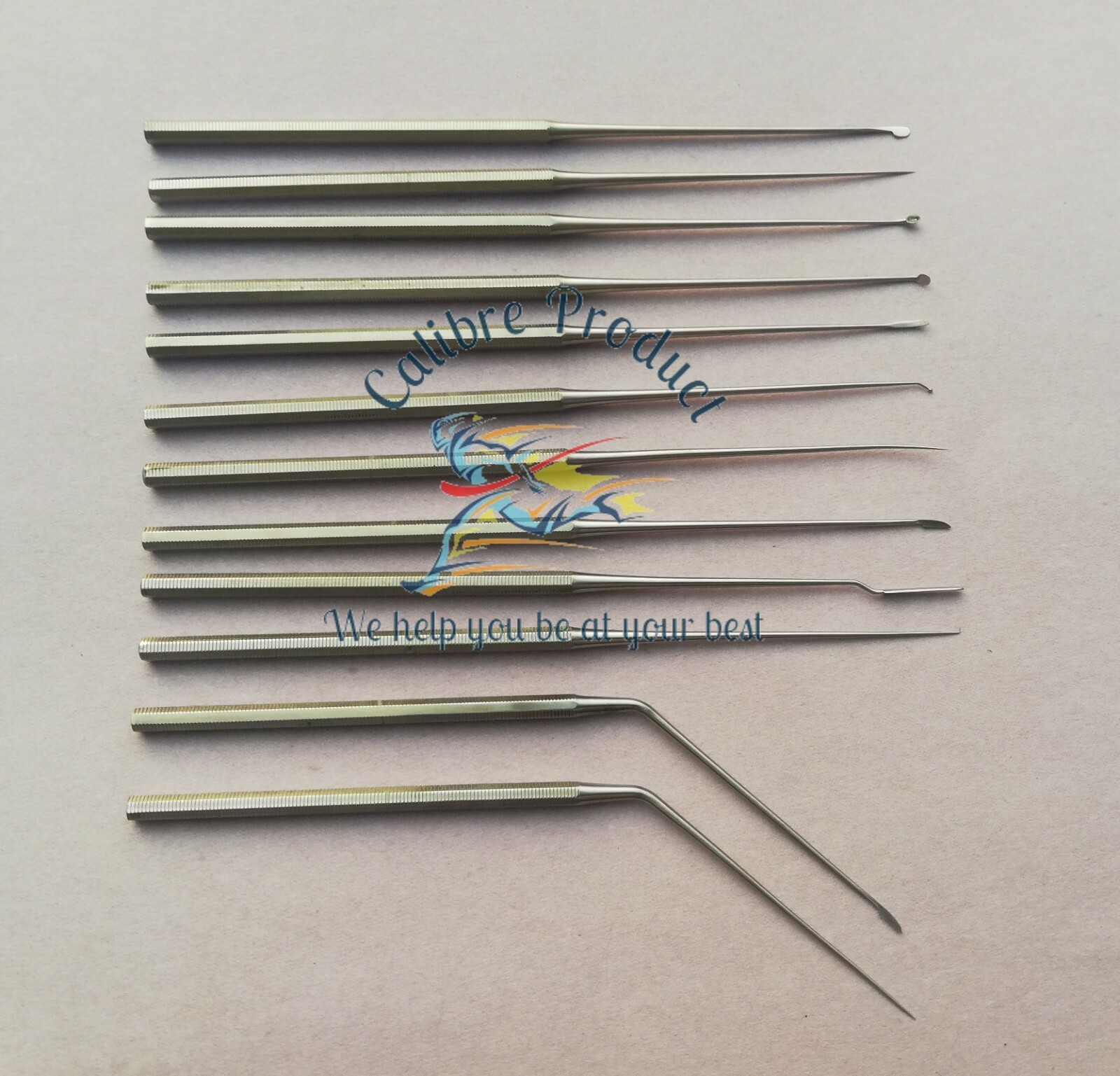 Shea Ear Operation Micro Repositor Set of 12 Pcs Surgical-ENT With Sterlize Box