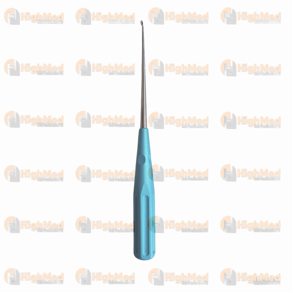 V.Mueller U-0165 Orthopedic Neuro Spine Curette Oval Cup 10 Size 000 Up Angled