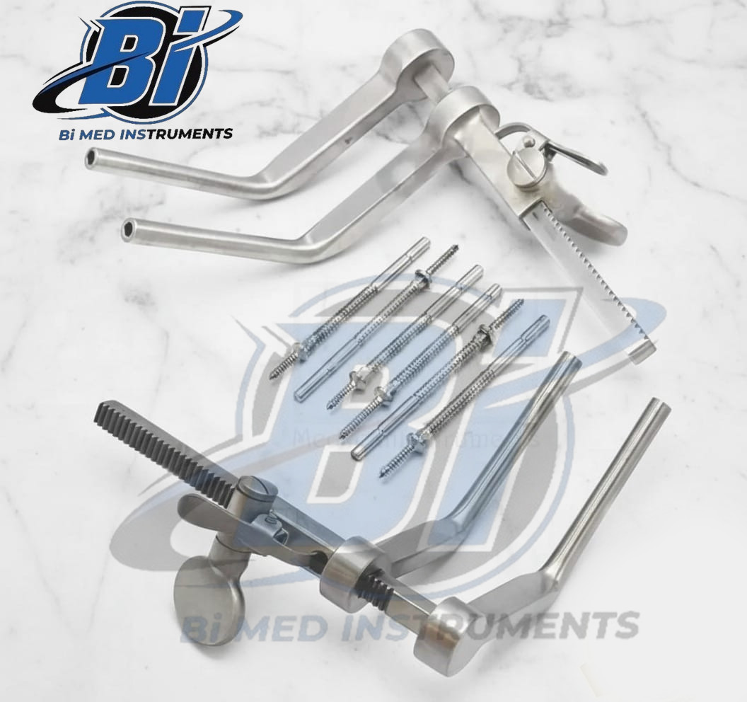 Caspar Cervical Distractor Right & Left With Screws Set Neurosurgical Instrument