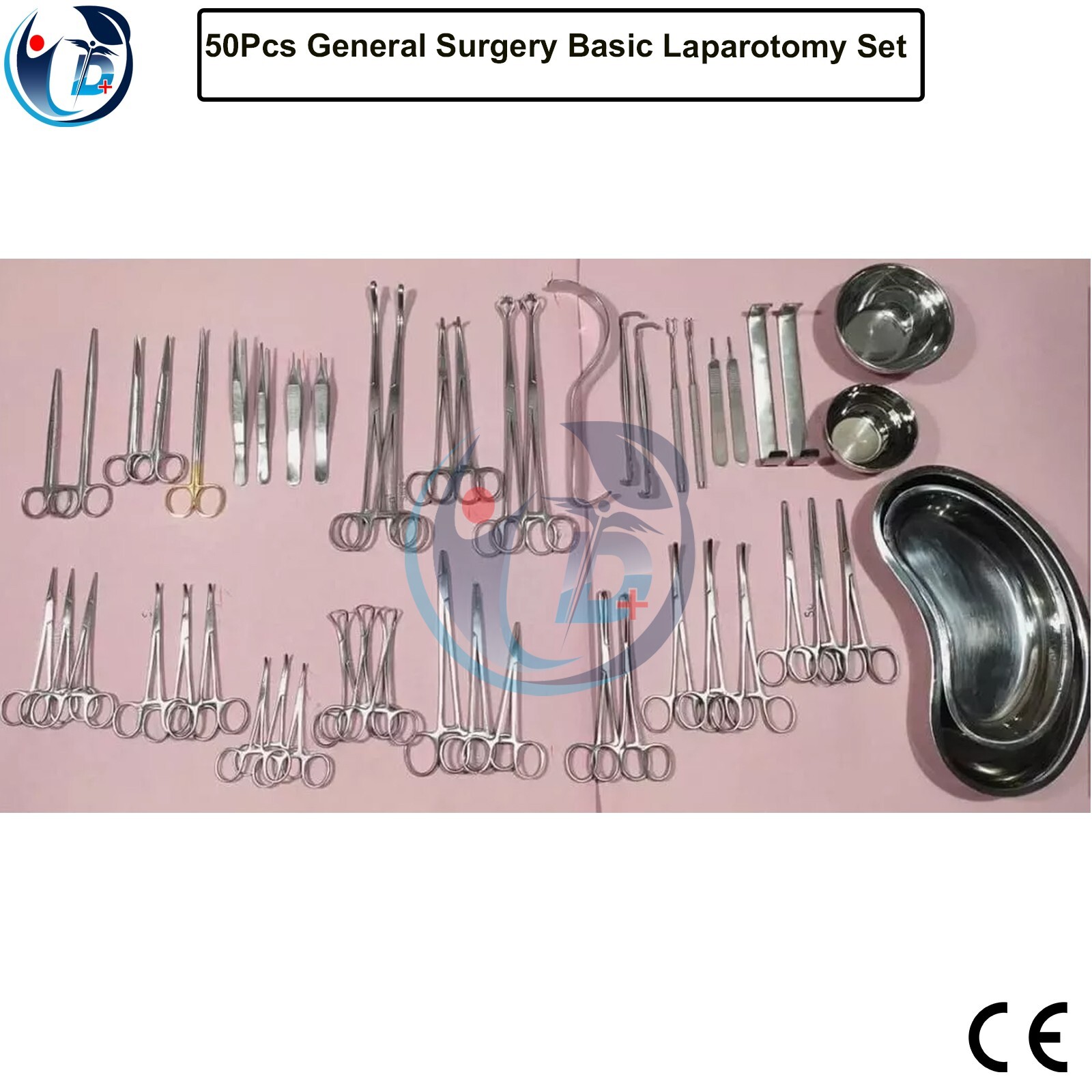 50Pcs General Surgery Basic Laparotomy Surgical Instruments Set