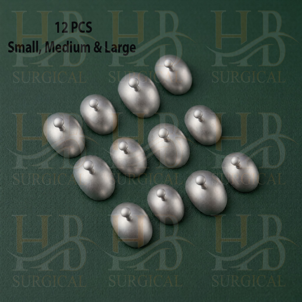 Lot of 12 Stainless Steel Corneal Shield | Laser Eye Shield | Corneal Protector