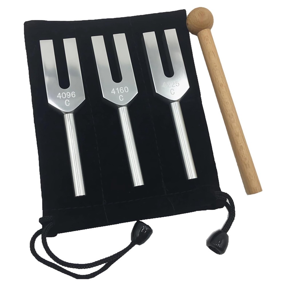 Angel Tuning Fork Set – 4096 Hz, 4160 Hz, 4225 Hz – Therapeutic Instrument3608