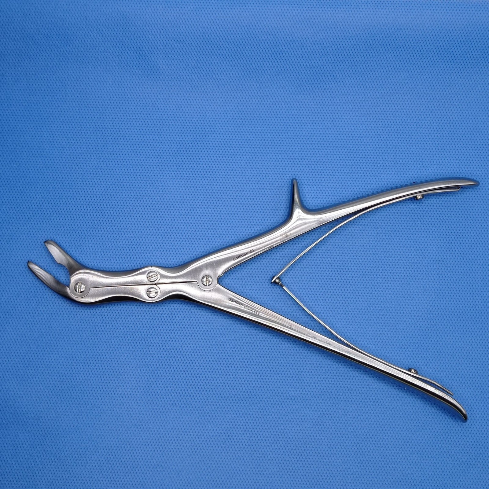 53-1046 Codman 42 Echlin Laminectomy Rongeur Double Action Angular 3mm