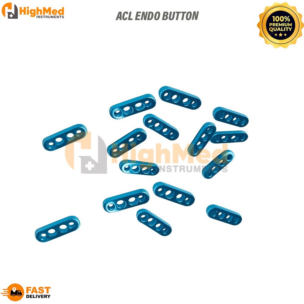 ACL Endo Button 4 Holes Surgical 15 Pcs Orthopedic Veterinary Instrument Premium
