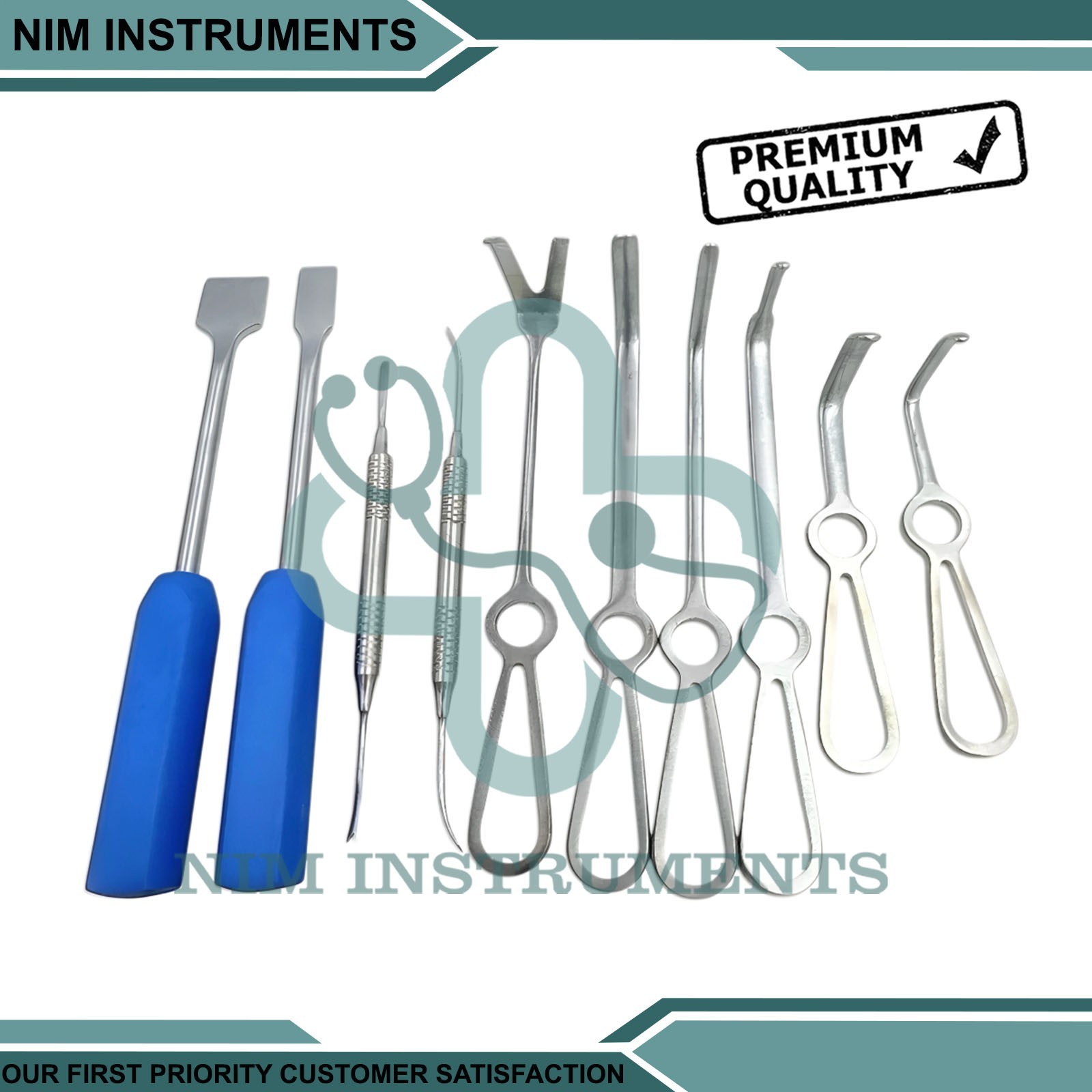 Minimally Invasive Orthognathic Surgery Instruments A+ Quality Set of 10 Pcs