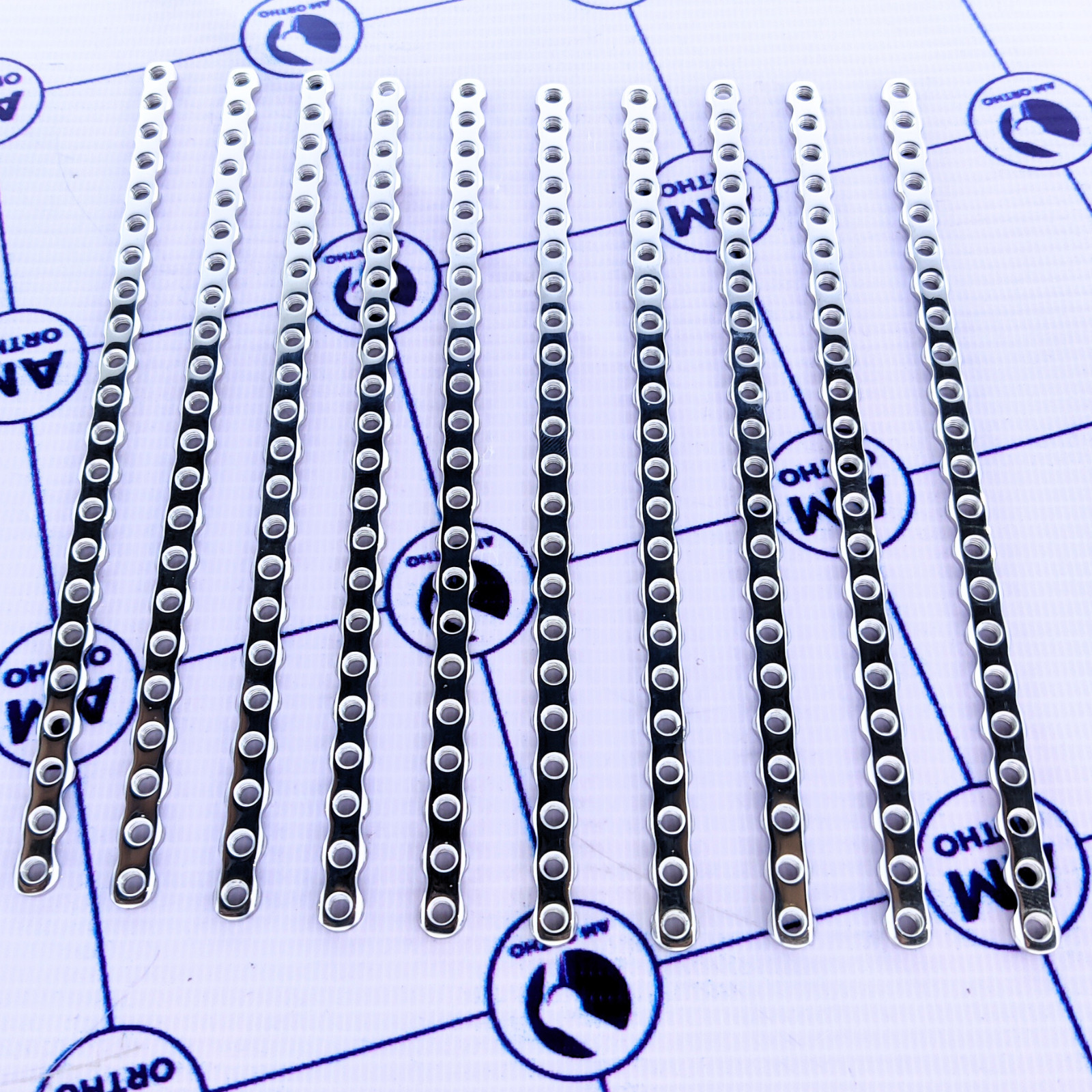ALPS 3.5mm Safety Locking Veterinary 30holes Plates 10Pcs Set Stainless Steel