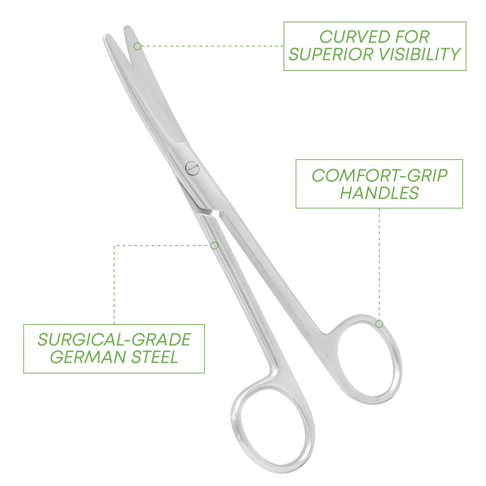 Surgical Operating Mayo Scissor Curved 15 cm Surgical Instruments German Grade