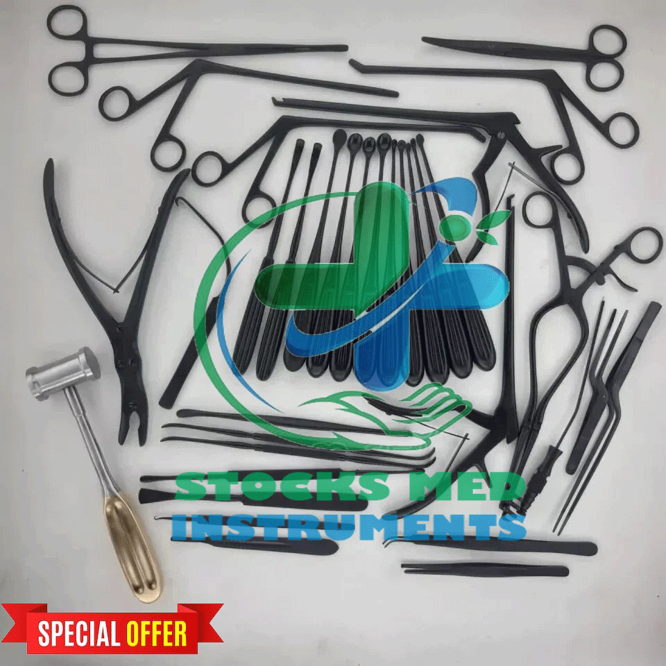Laminectomy Set 35 Pcs Black Coated Surgical Orthopedic Surgical Instruments