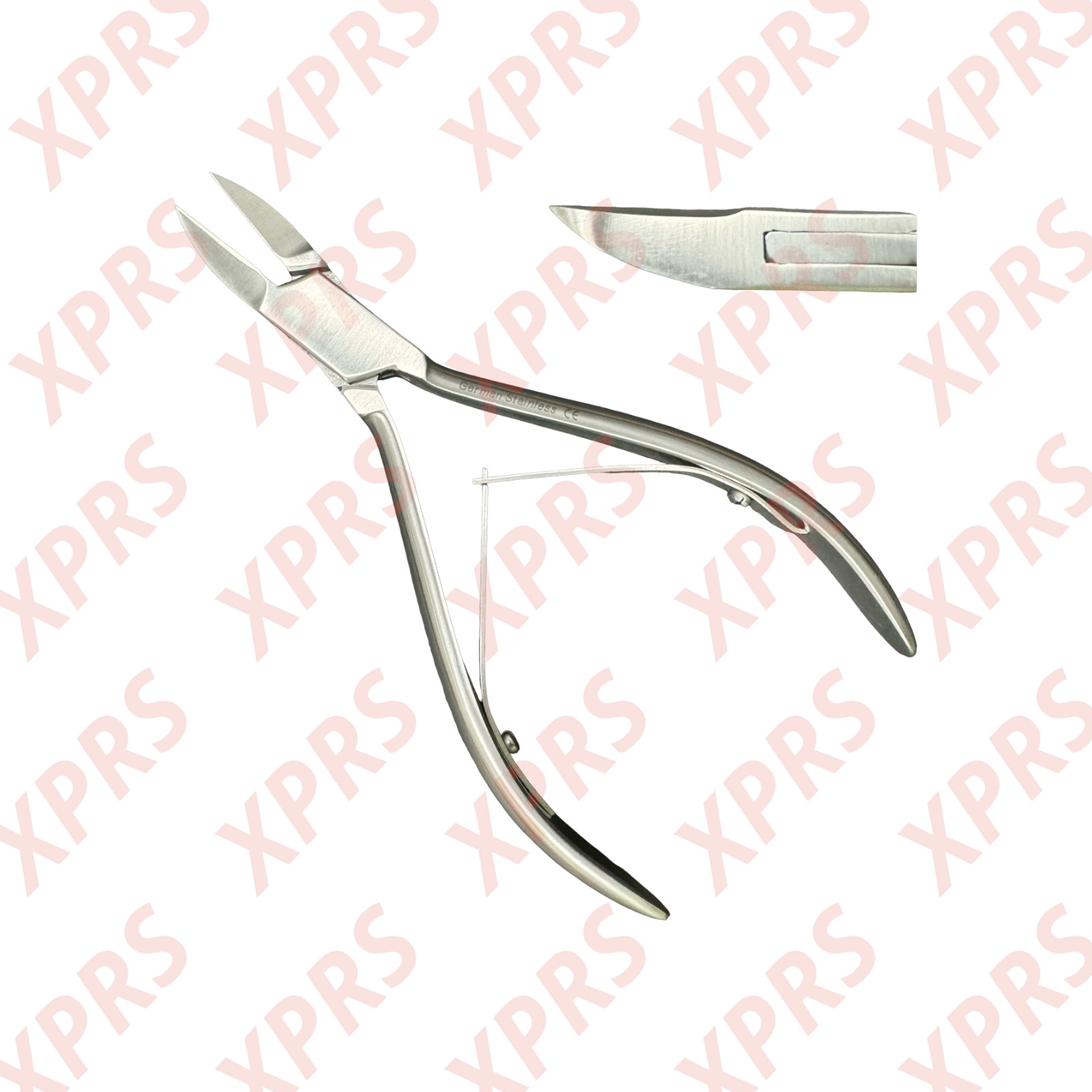 Set of 2 Nail Nipper, 6″, Straight Jaws, Double Spring, Plain Handle, Premium