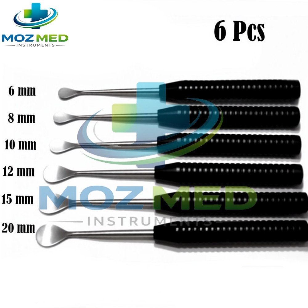 Cobb Elevator Spine Set | 6-Piece Orthopedic Surgical Instruments Black Handle