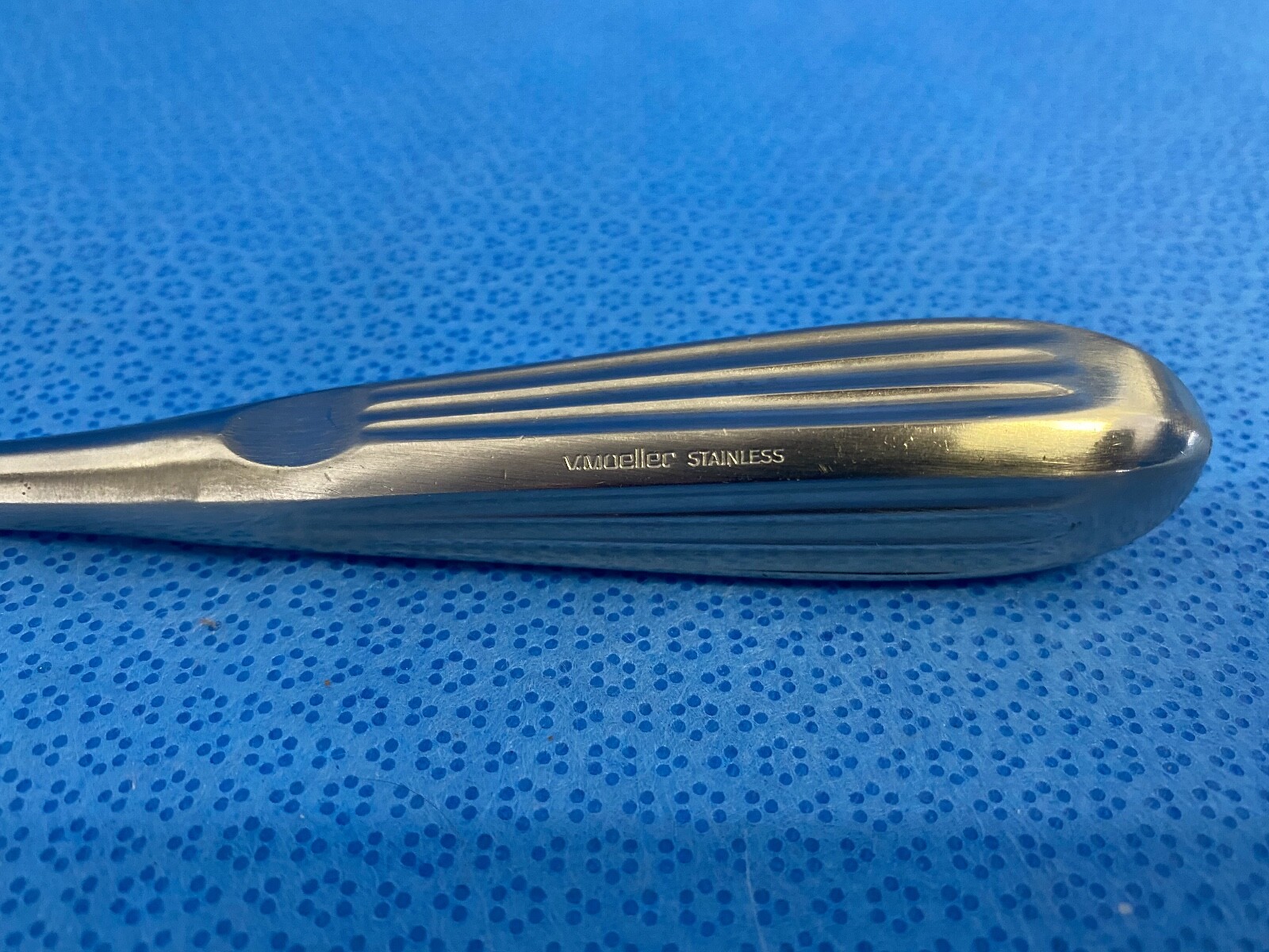 V. Mueller VM-6172 Brun Curette, Oval Cup 6 3/4” Straight Cup Size #5