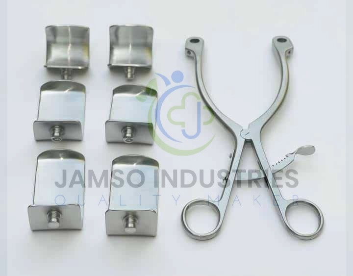 KOLBEL SELF-RETAINING RETRACTOR SET WITH 6 BLADES – SHOULDER SURGERY INSTRUMENT
