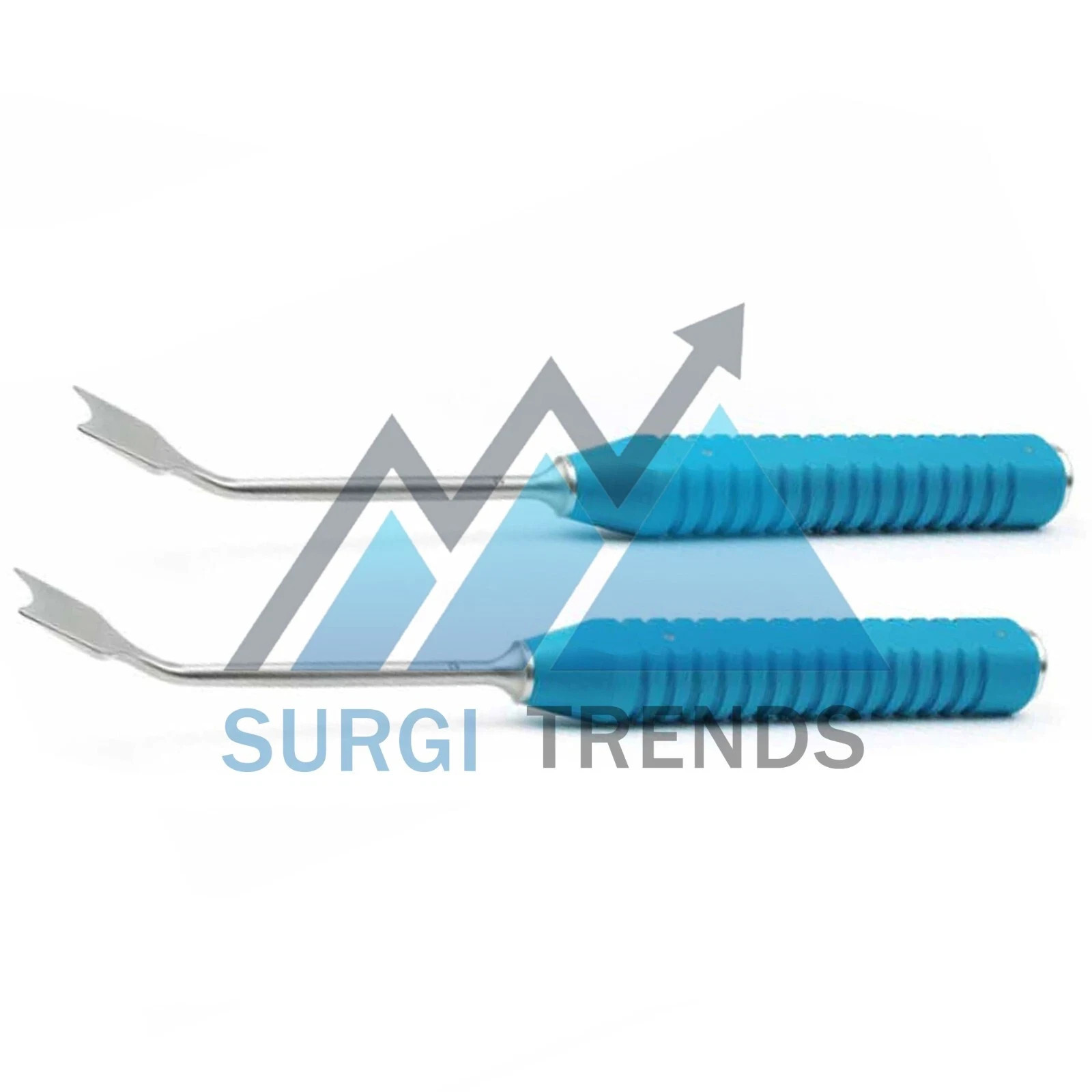 2x Bone Pelvic Osteotomy Chisel Curved 15,20mm x 30cm Orthopedic Instruments