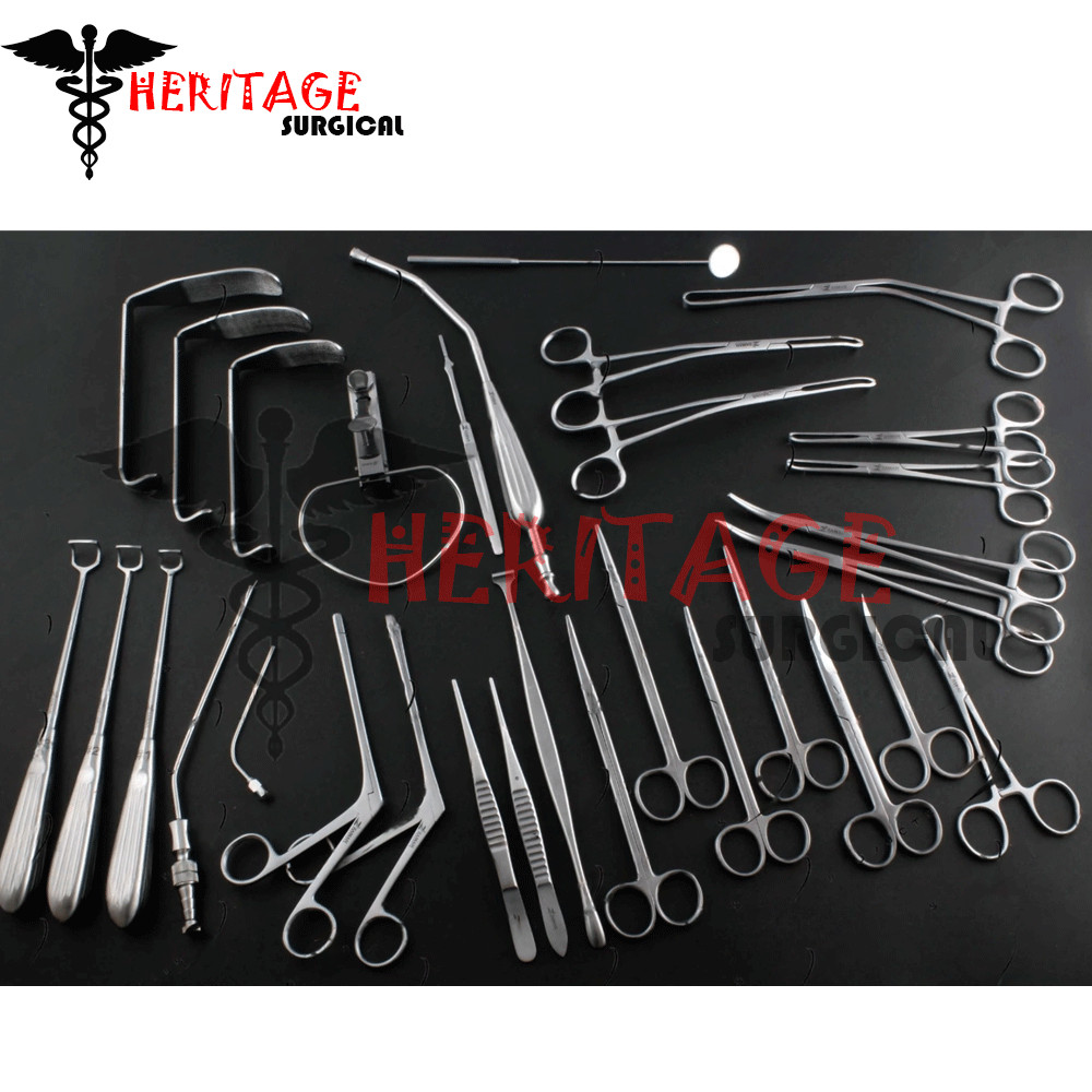 Tonsil & Adenoid Tray 30 PCs Set Surgical Instruments