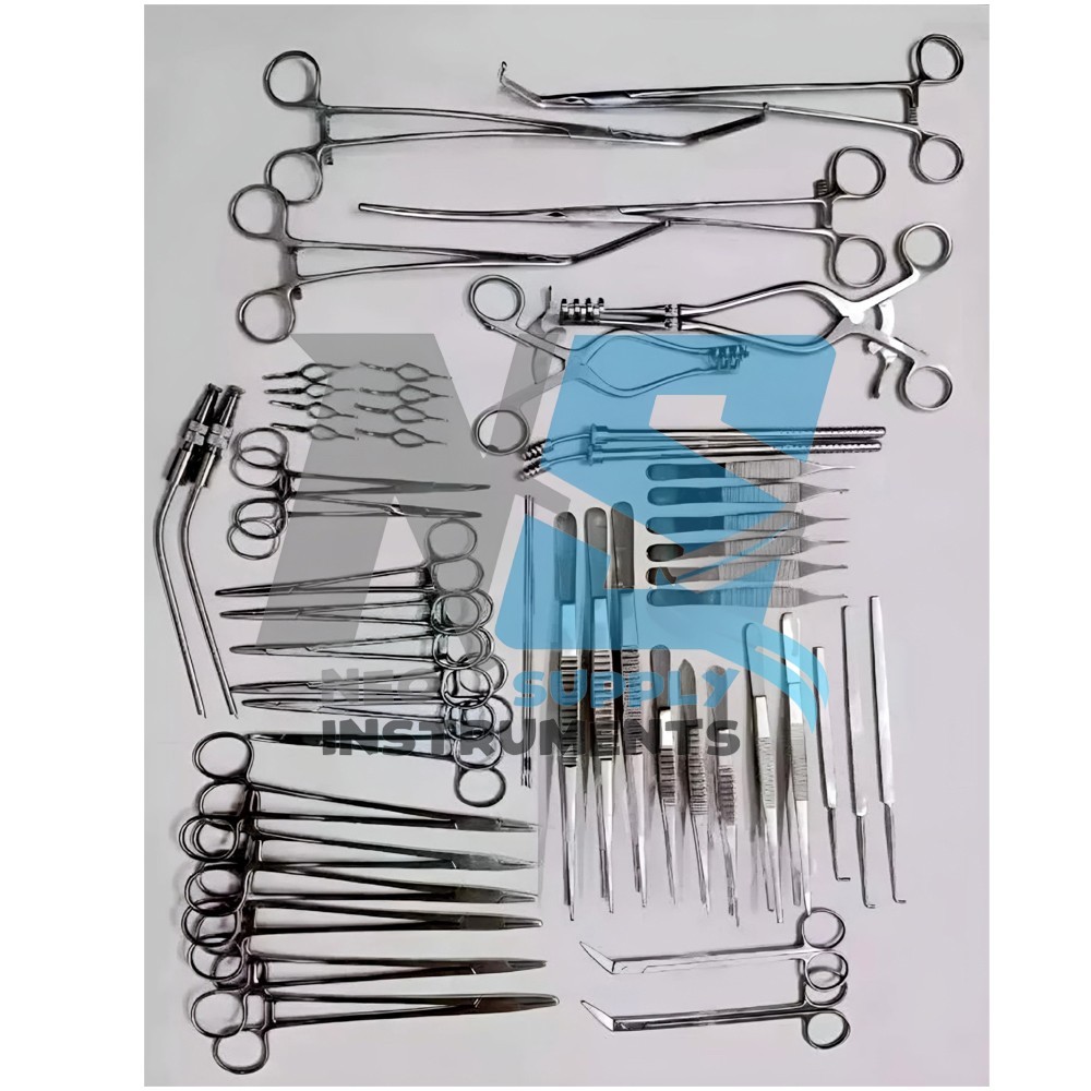 52 Pieces Vascular Surgery Set Surgical Instruments, Medical Instruments