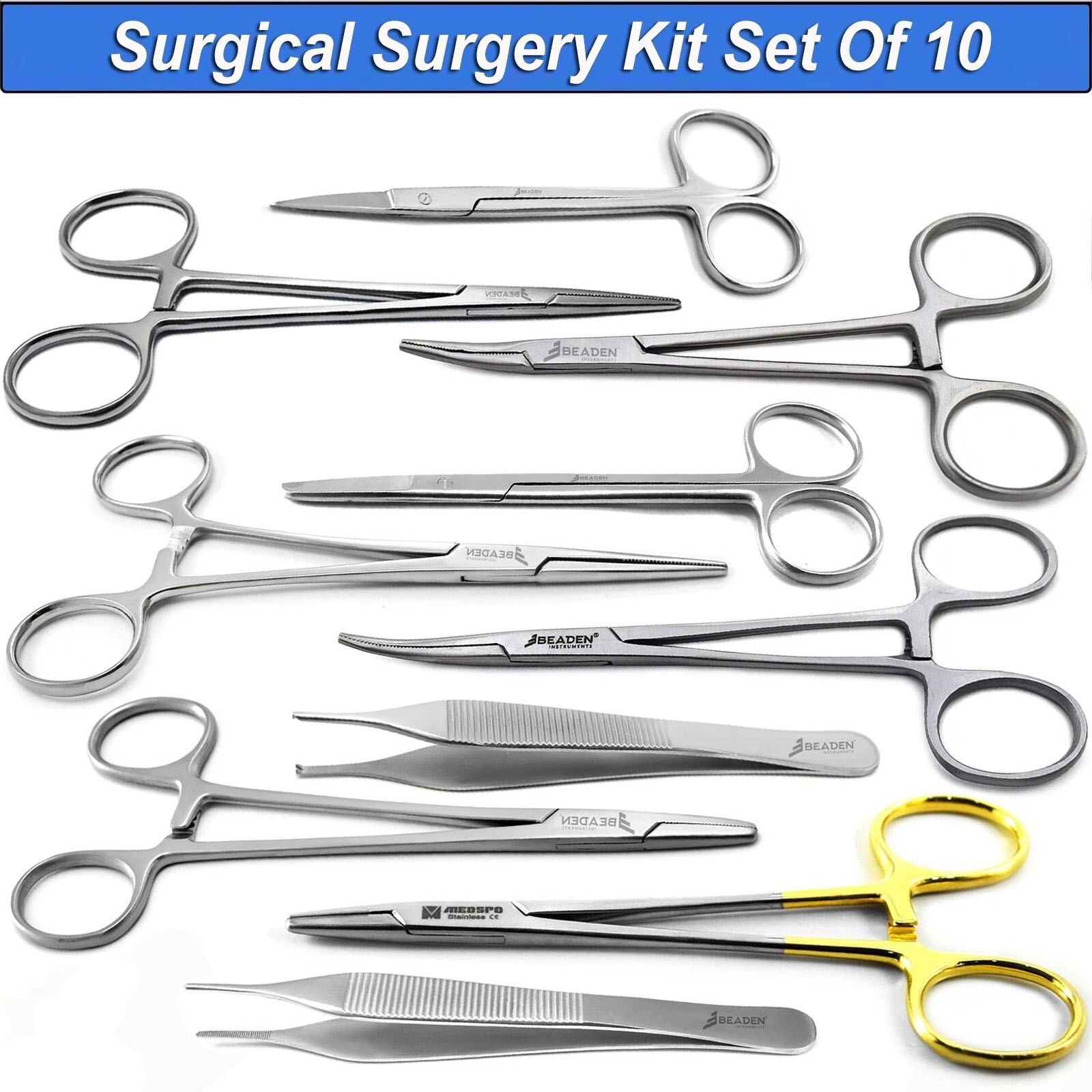 Surgical Minor Surgery Kit Student Dissecting Suture Removal Instruments Set CE