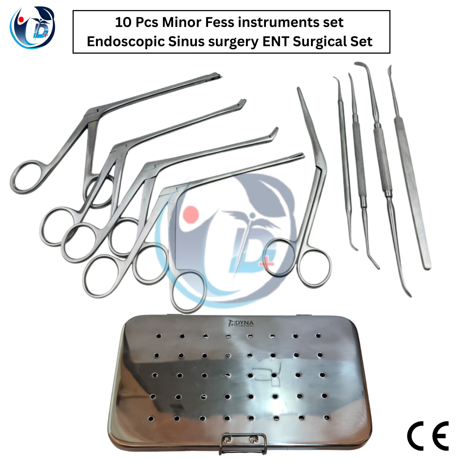 10 Pcs Minor Fess instruments set Endoscopic Sinus surgery ENT Surgical Set