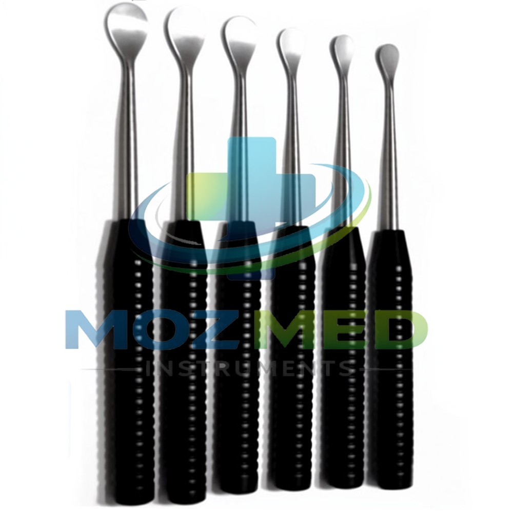 Cobb Elevator Spine Set | 6-Piece Orthopedic Surgical Instruments Black Handle
