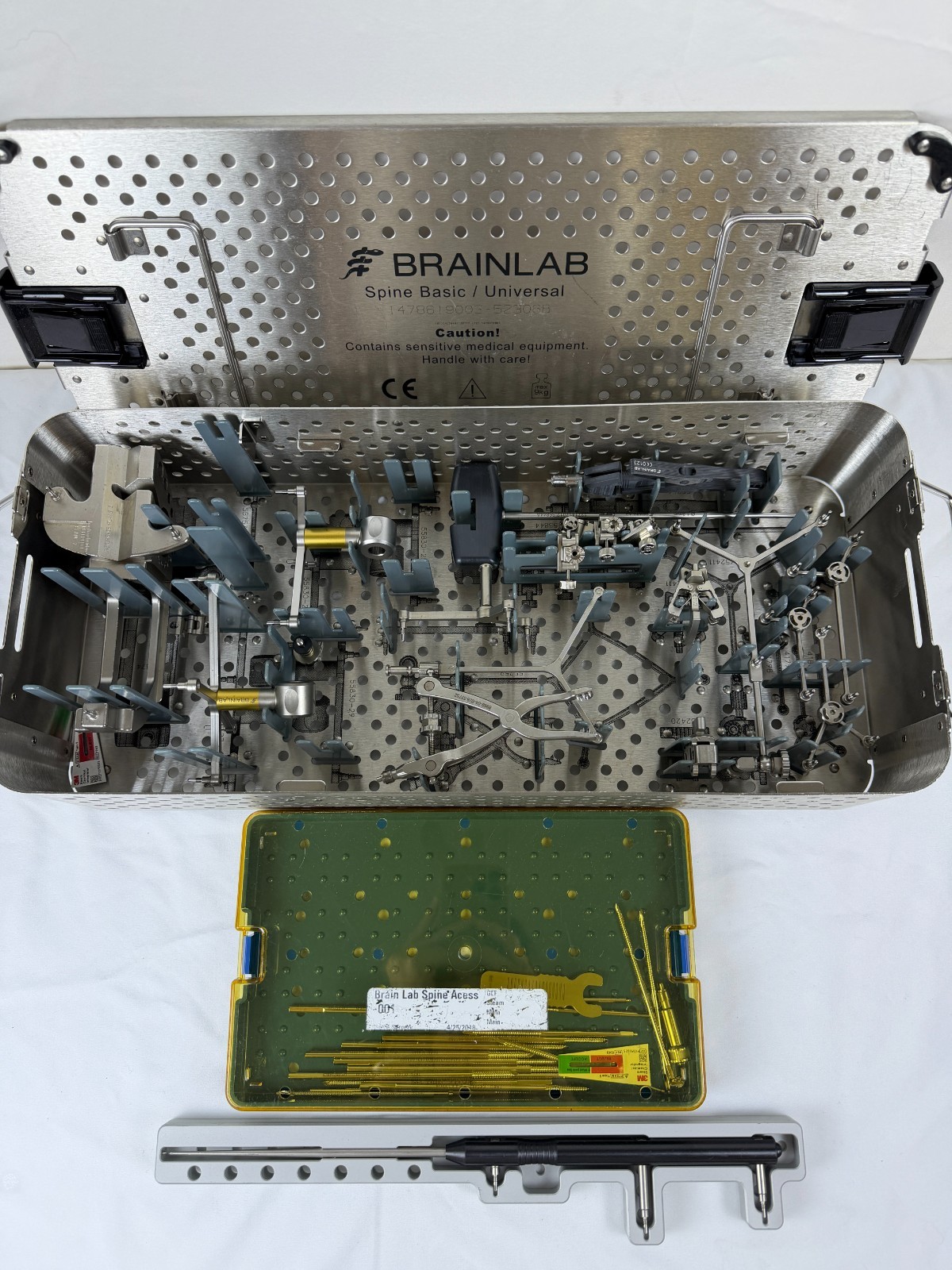 BrainLab Spine Navigated Surgical Instrument Set w/ Tray