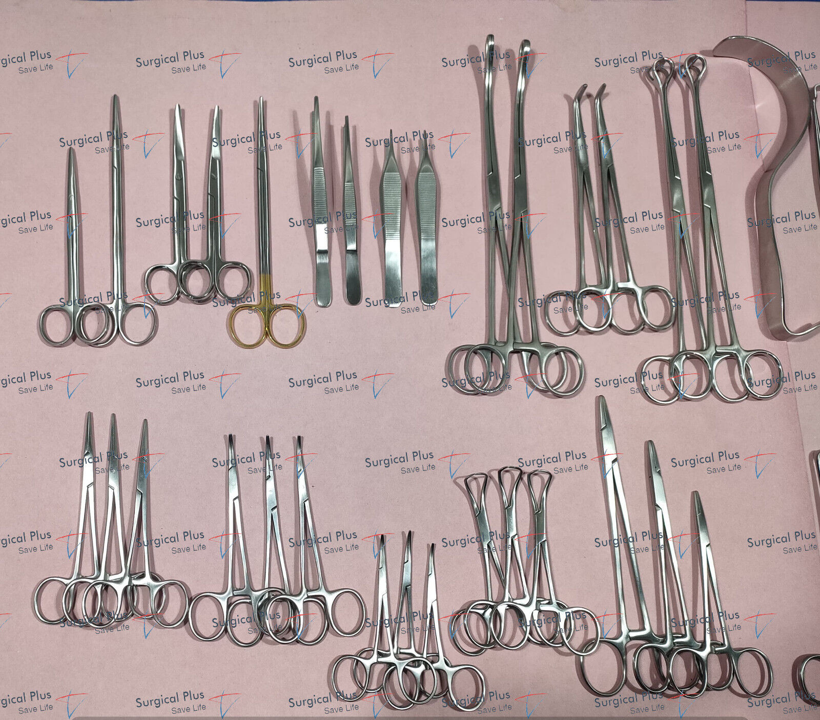 50Pcs General Surgery Basic Laparotomy Surgical Instruments Set