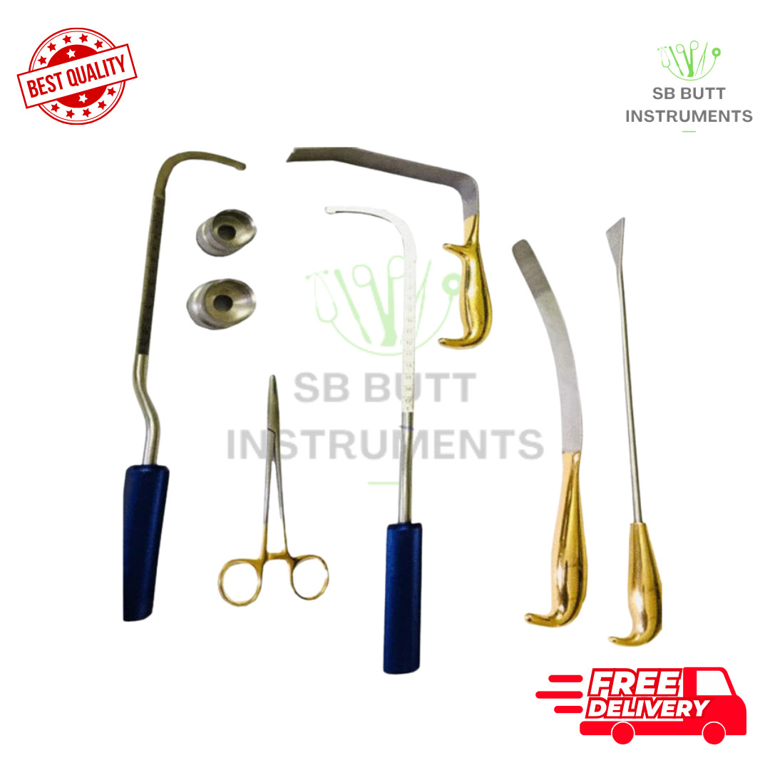 Breast surgery instruments set of 8 pcs plastic surgery