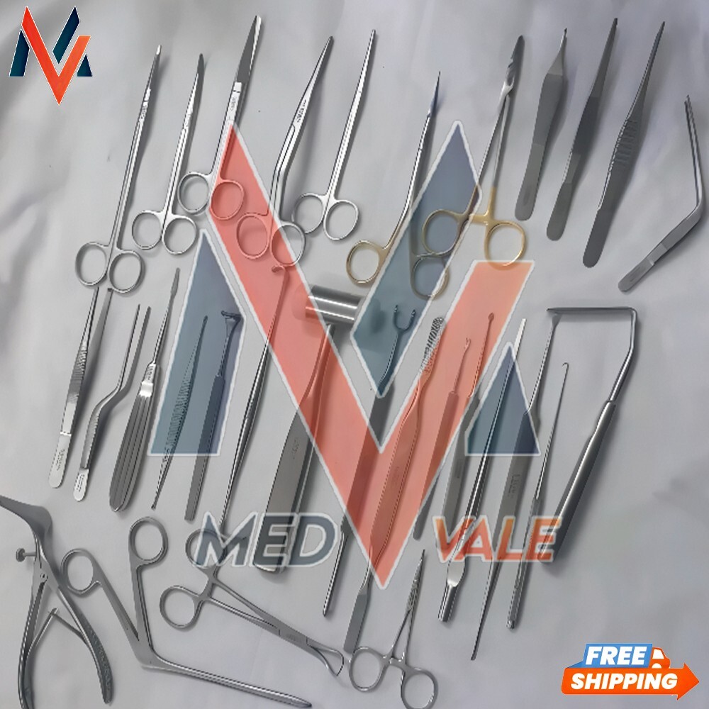 Basic Orthopedic Spine Surgery instruments Set Of 30 Pcs German Grade