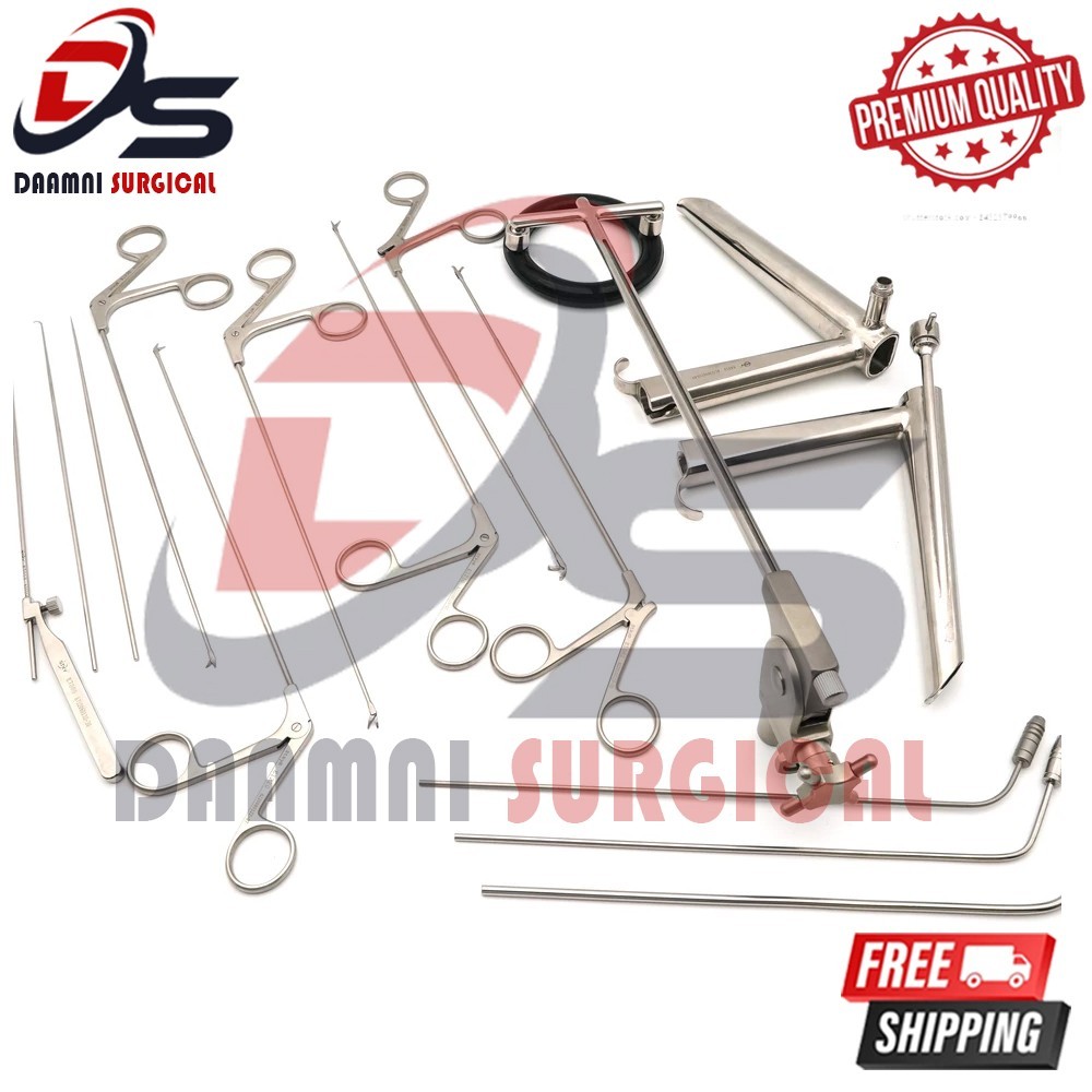 Pedestal Laryngoscope Set of Micro Laryngeal Surgery ENT Instrument Endoscopic
