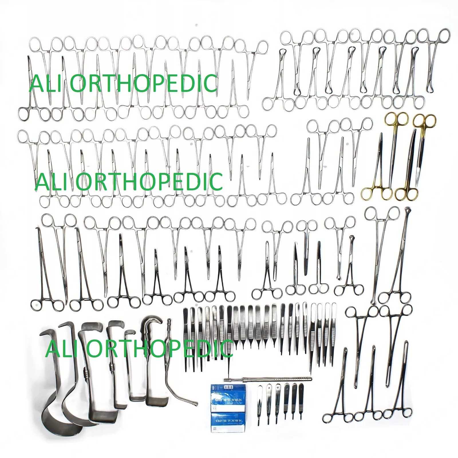 Laparotomy instruments Set of 108 Pcs Medical Surgical Abdominal Surgery Set A++