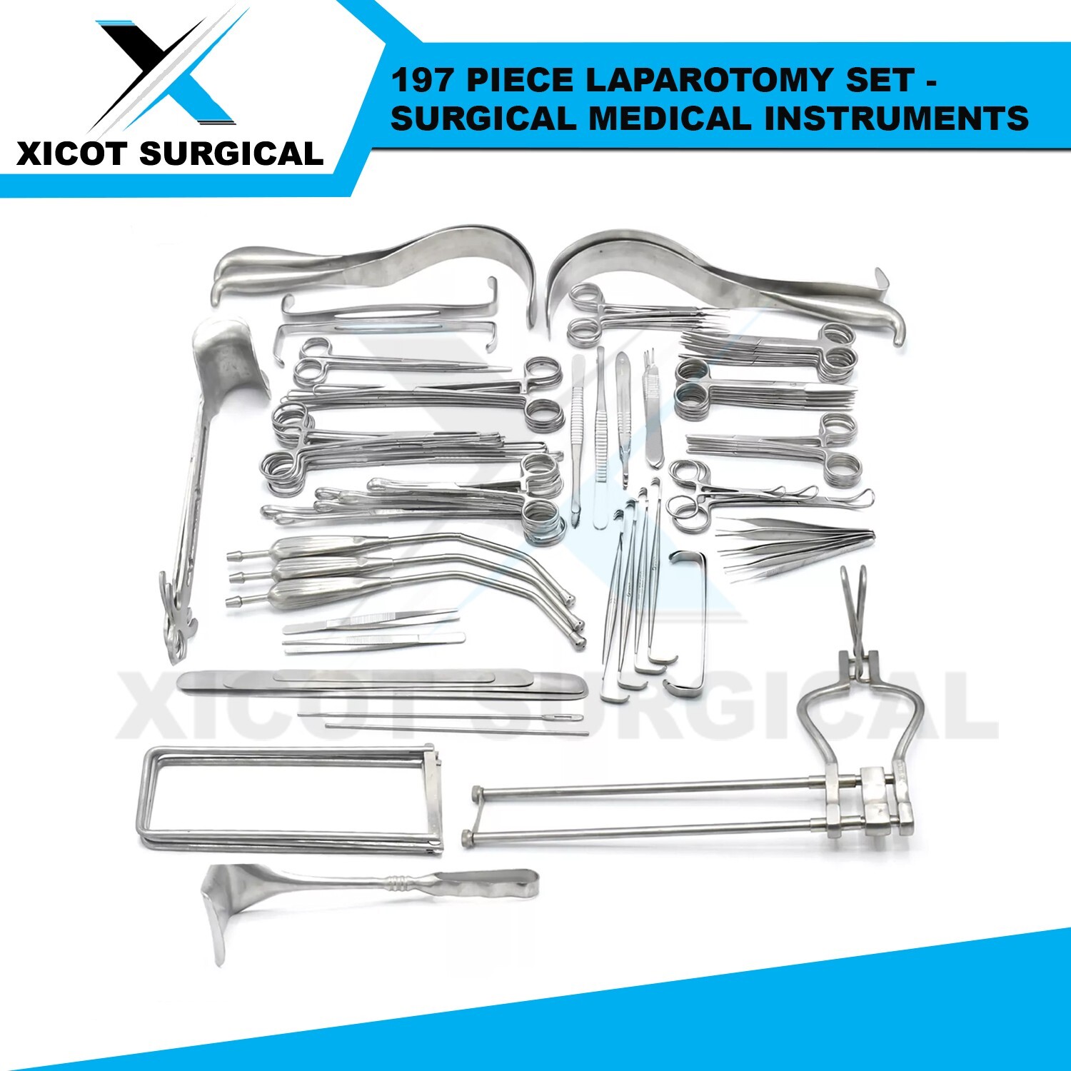 197 PIECE LAPAROTOMY SET – SURGICAL MEDICAL INSTRUMENTS