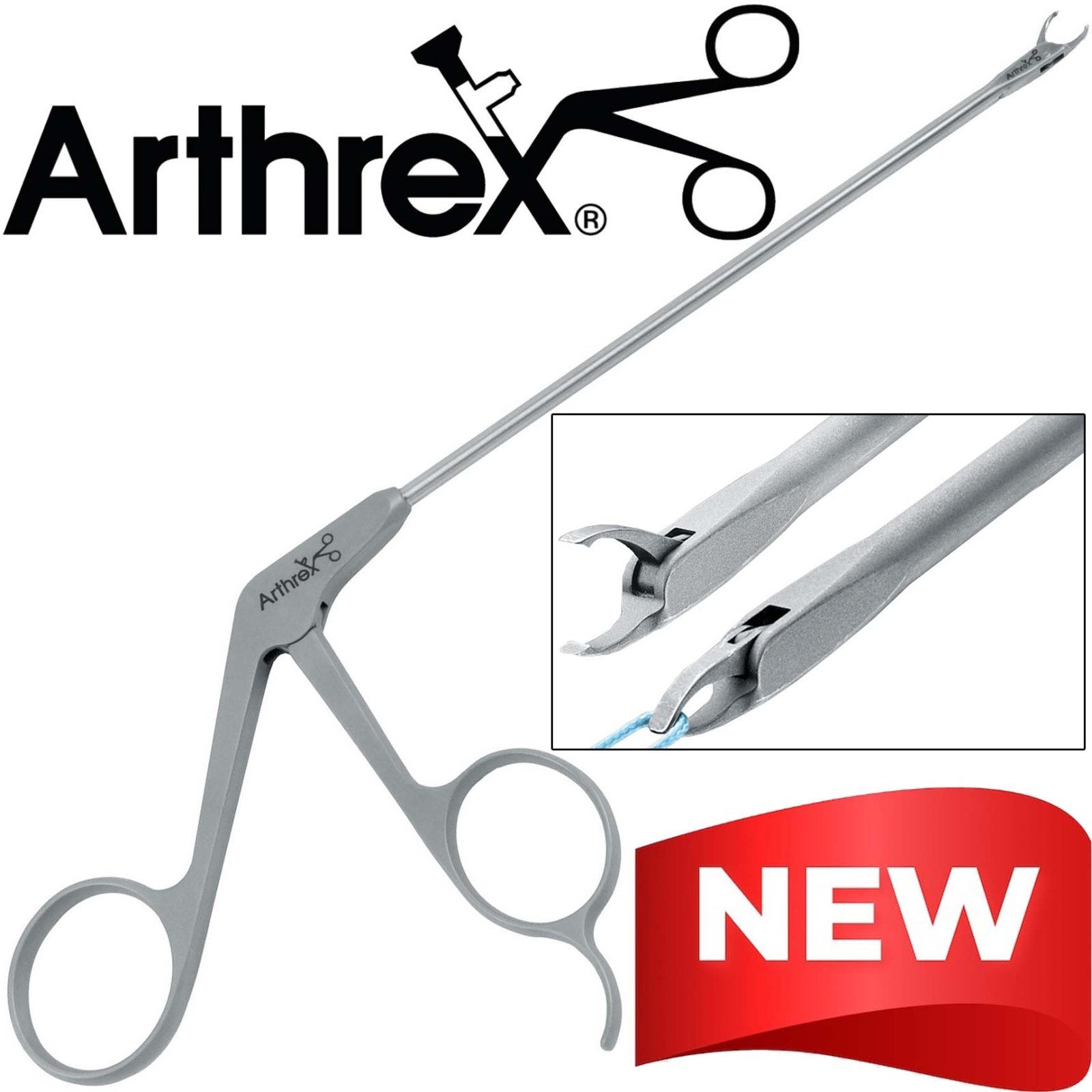 Arthrex AR-12540 Suture Retriever, ø3.4 mm, Straight NEW Open Box 6.25″