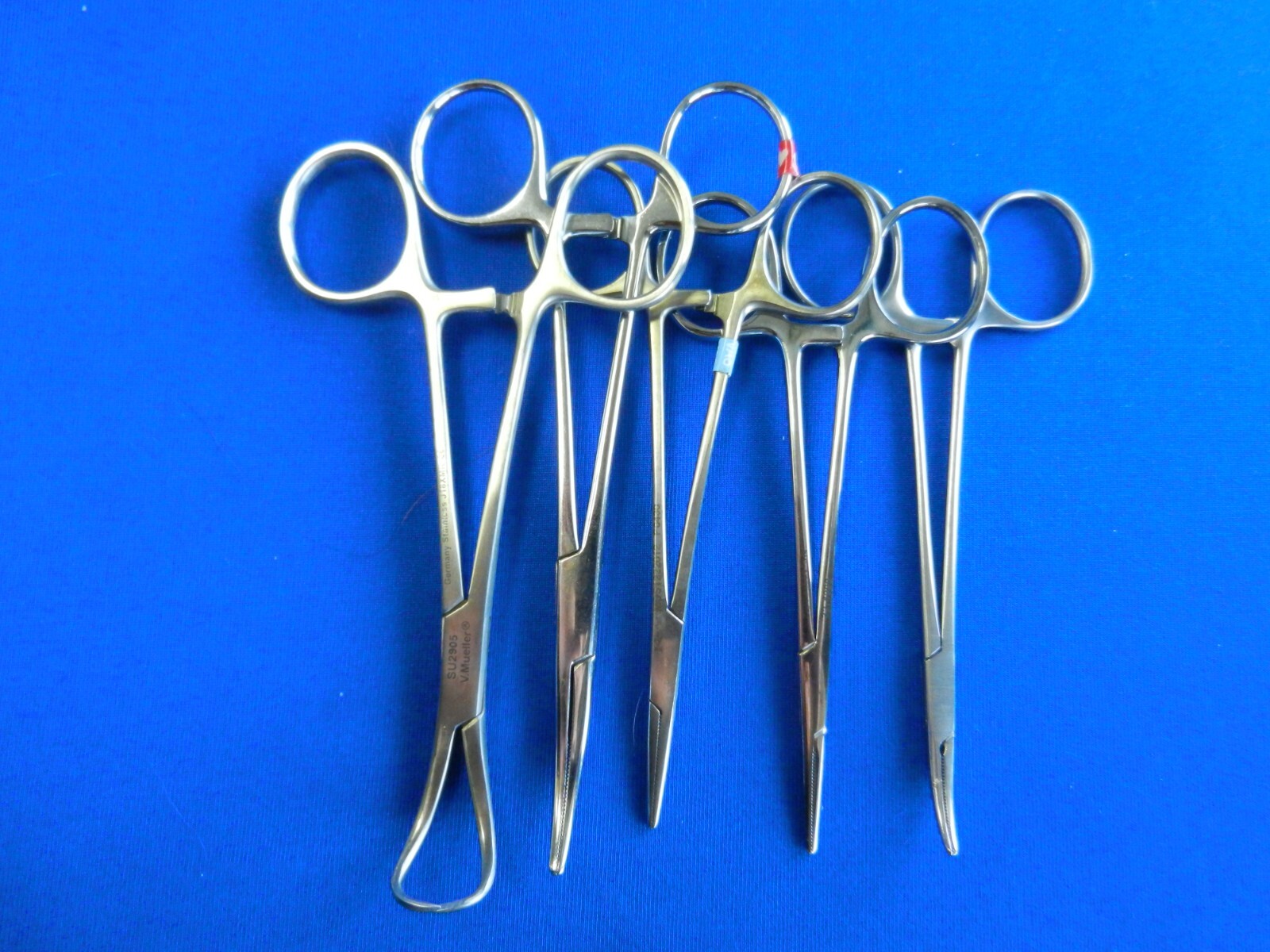 E645 V. Mueller Symmetry Codman Lot of 10 Forceps 12-14cm Overall Length