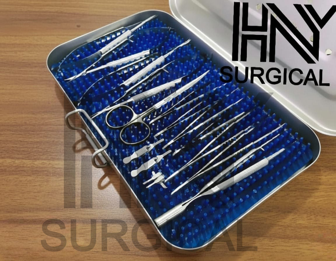 Basic Hand Surgery Set of Micro Surgical Instruments With case