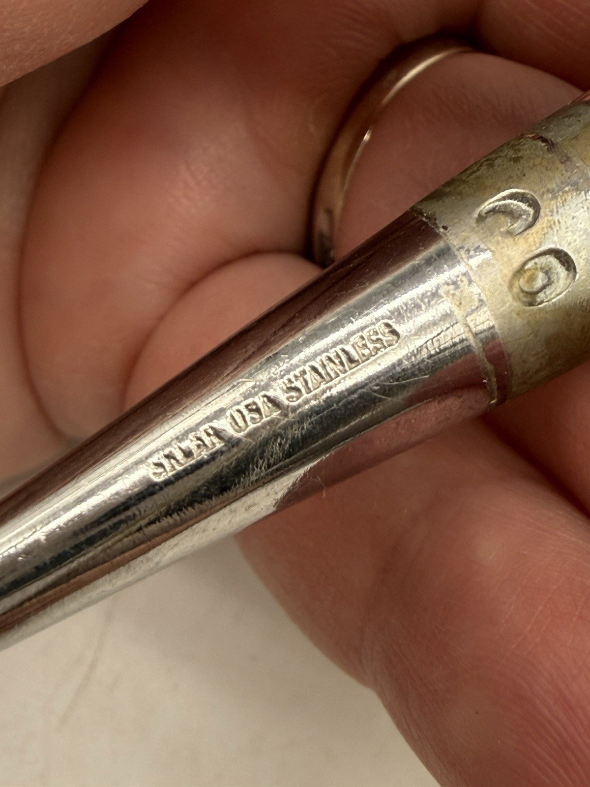 Vintage Stainless Steel Surgical Bone Curette 6.5” Long USA See