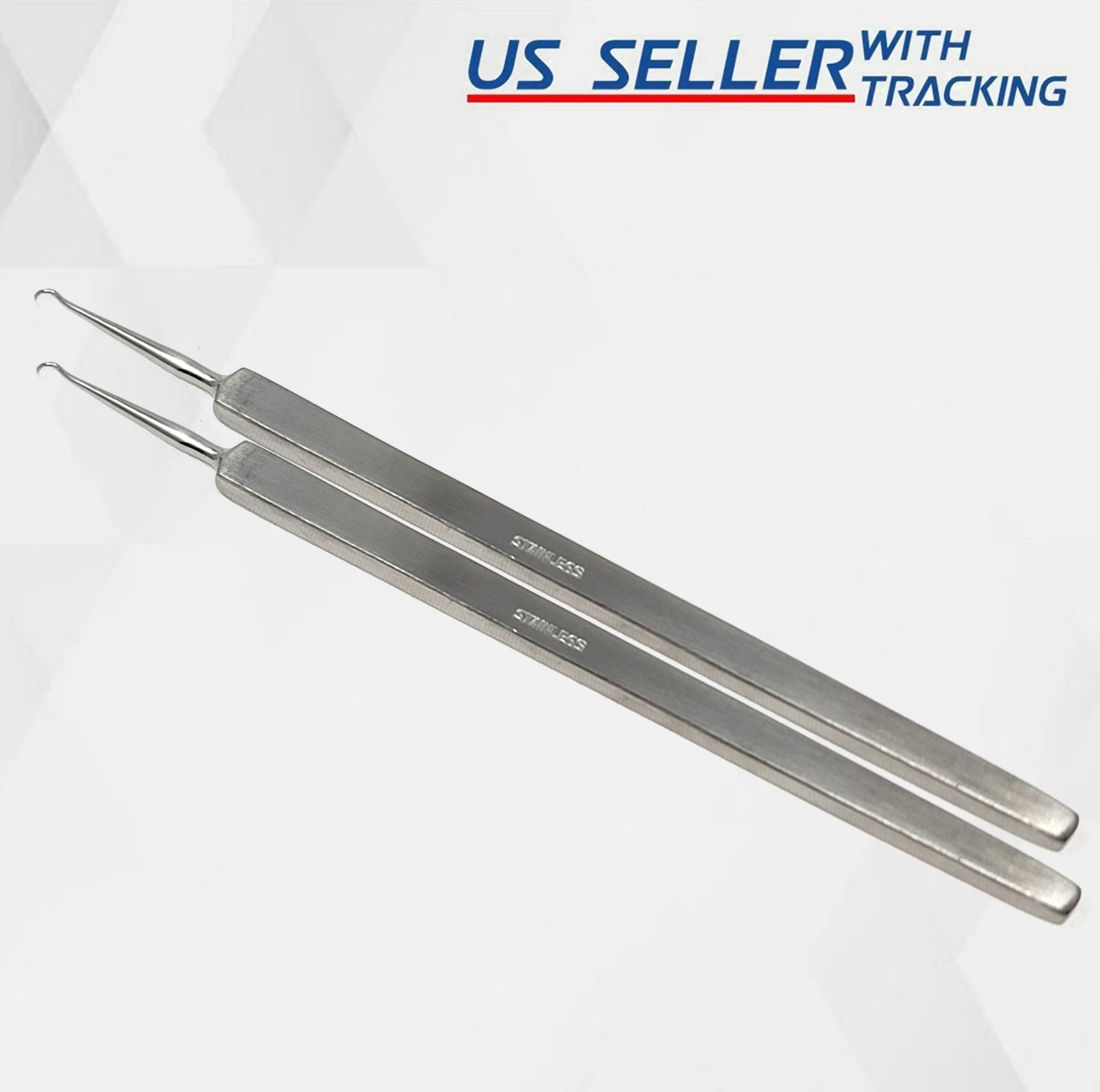 2 FRAZIER SKIN HOOK NEURO SURGICAL DENTAL INSTRUMENTS