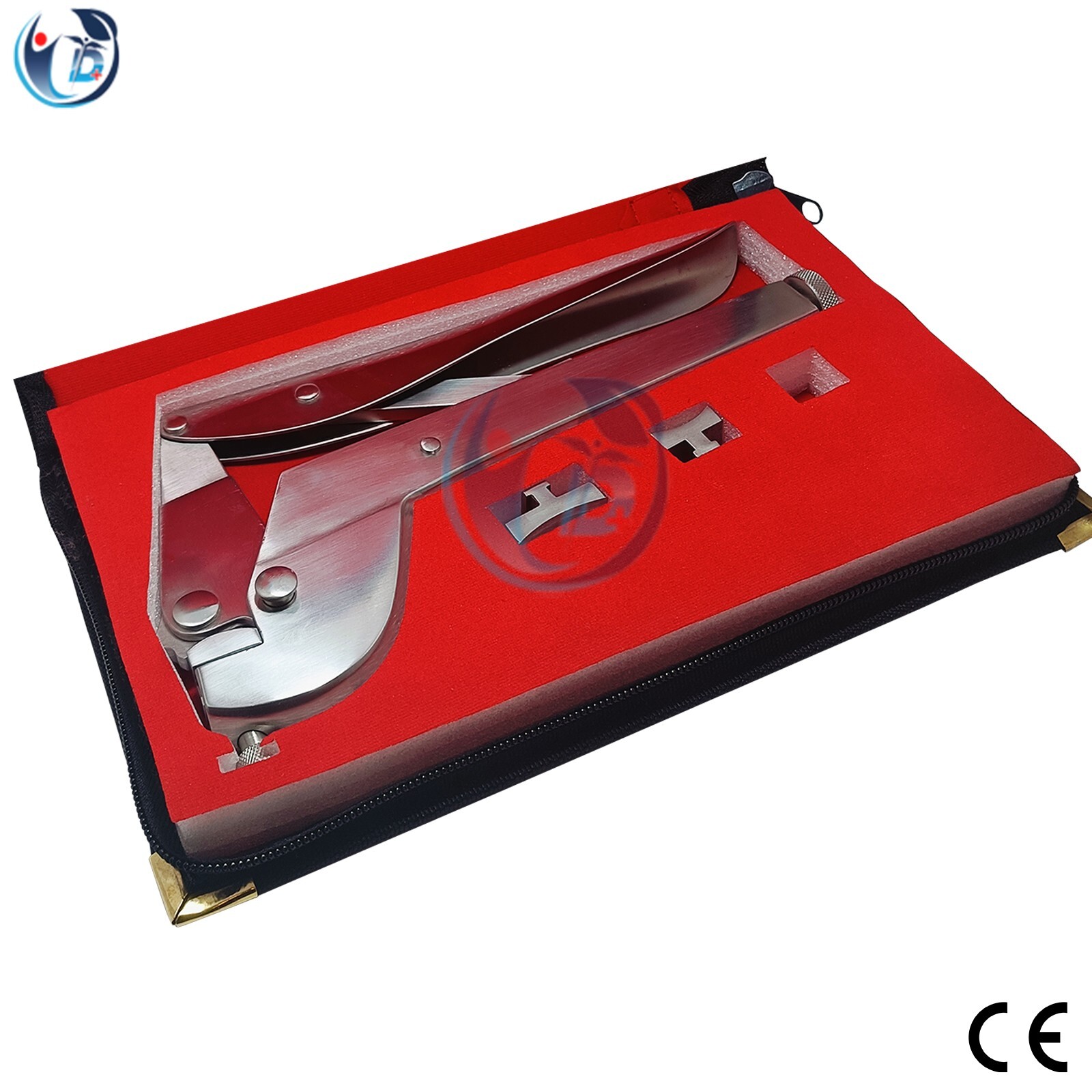 Plate Bending Pliers 10″ for straight plates 2 anvils with case