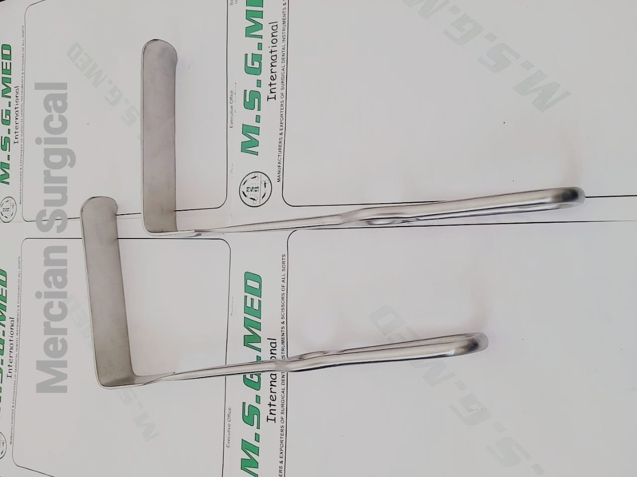 Spinal Orthopedic Hand Held Retractors Langenbeck Retractors 21.5cm Set 2PCS