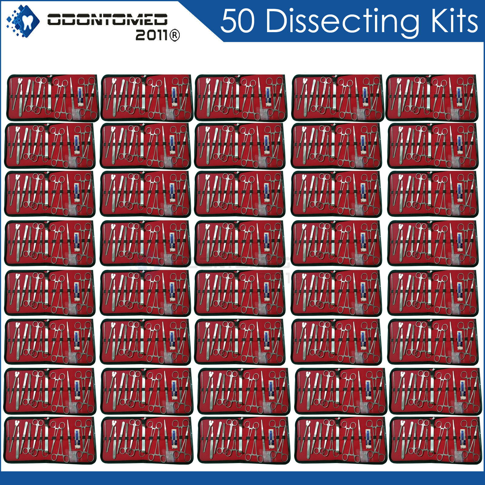 50 Kits of Basic Dissecting Veterinary, Surgical, Instruments