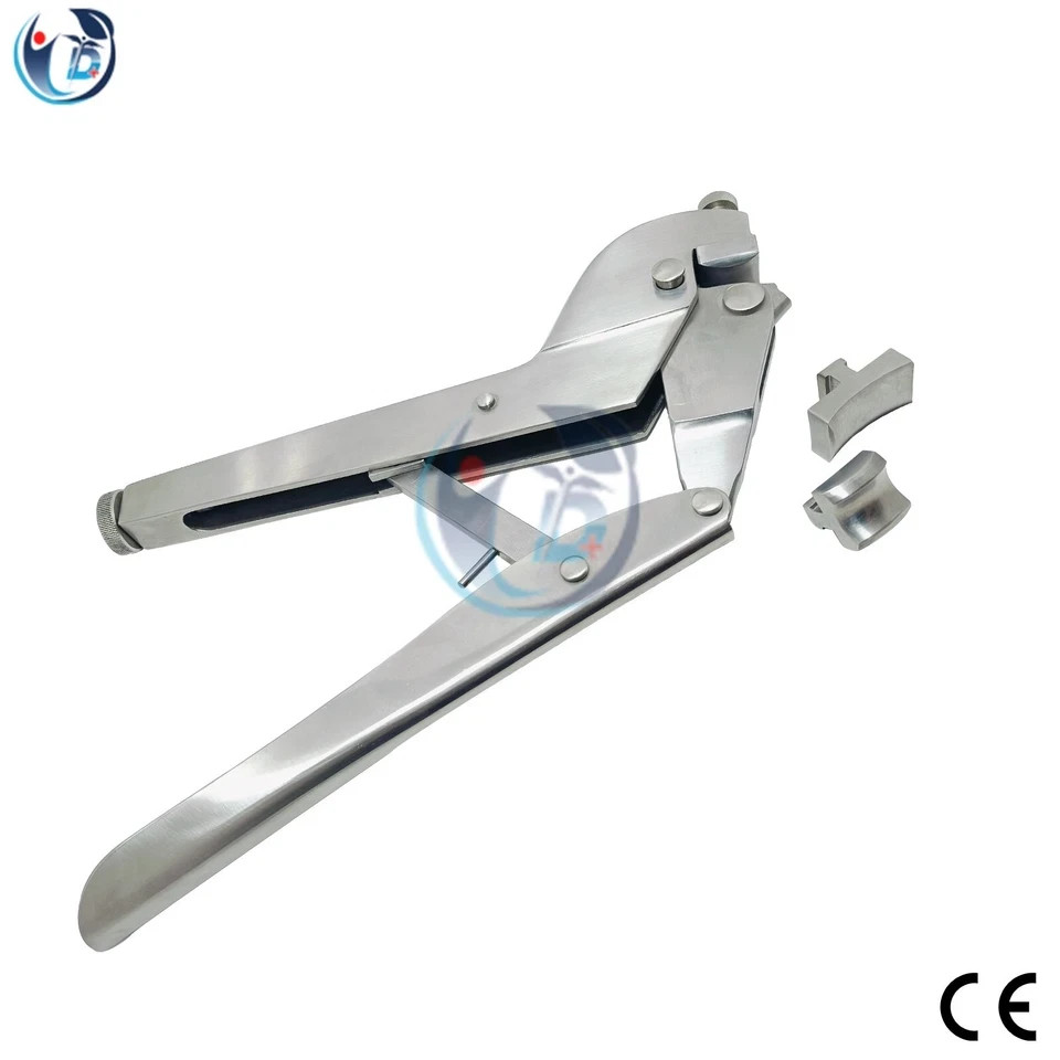Plate Bending Pliers 10″ for straight plates 2 anvils with case