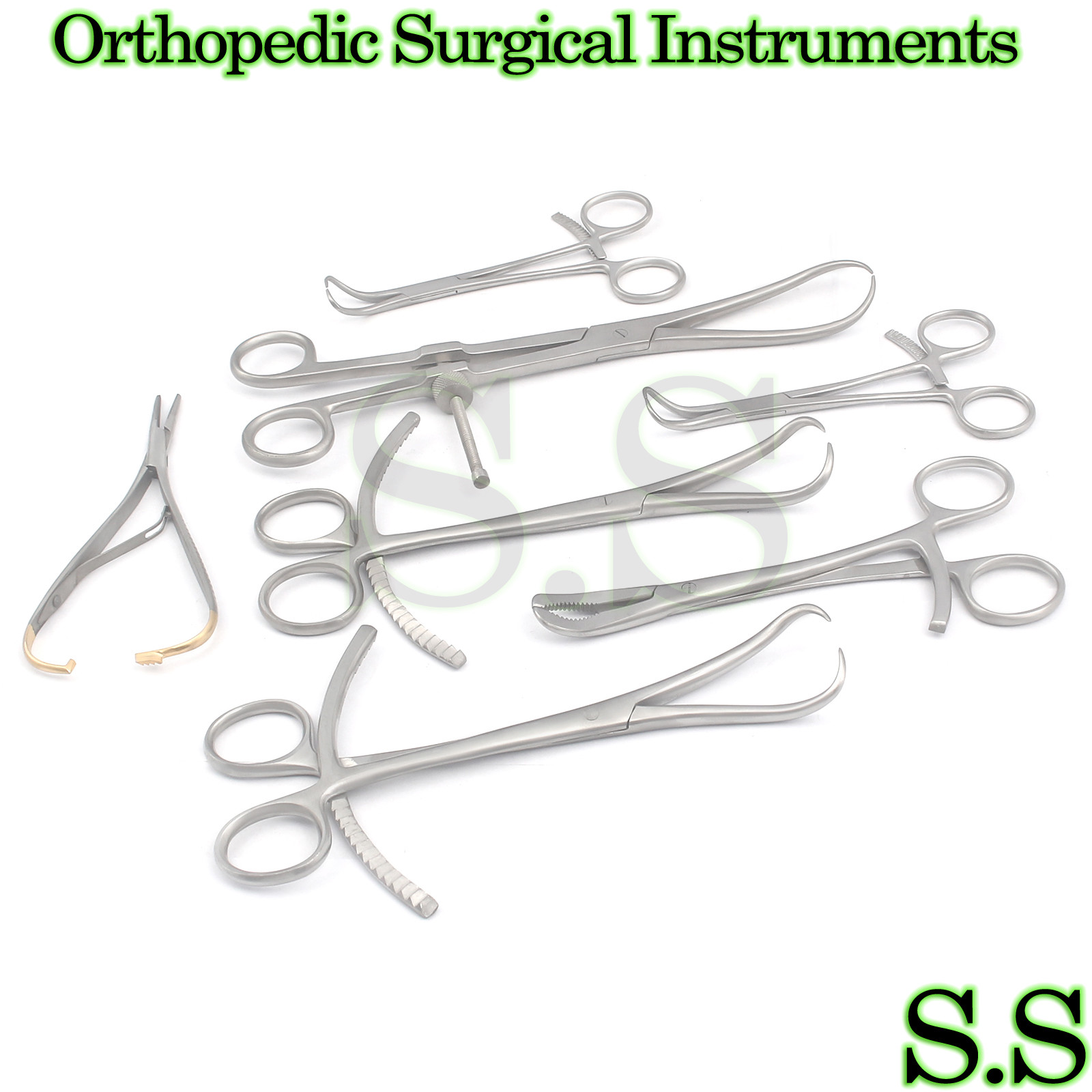 Set of 10 PCS Orthopedic Surgical Instruments