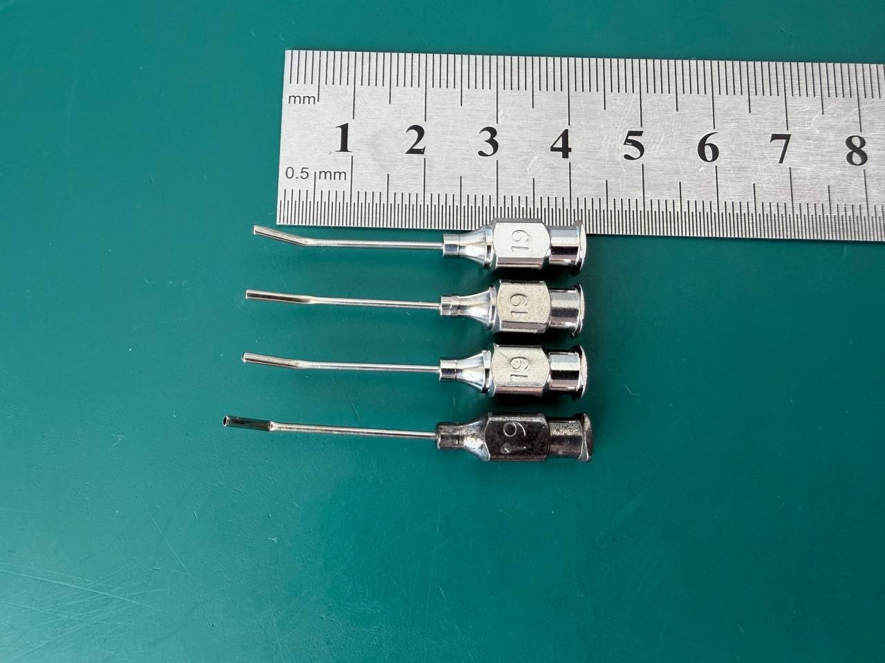 Lot of 4 Bishop-Harmon irrigating cannula, Ambler Surgical 1045E
