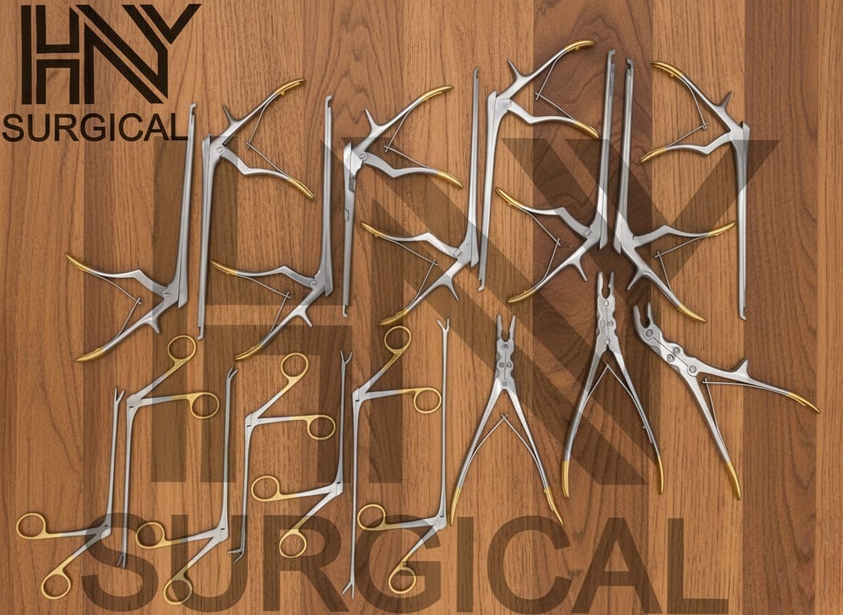 Laminectomy Kerrison Rongeurs Orthopedics Spine Surgery Instruments Set Of 19Pcs