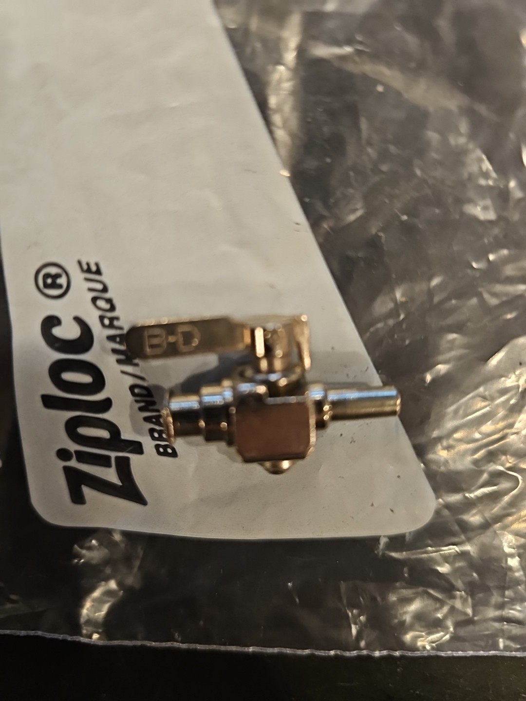 B-D MS01 Two-Way Stopcock Stainless Steel Plated Brass SCREW ball valve