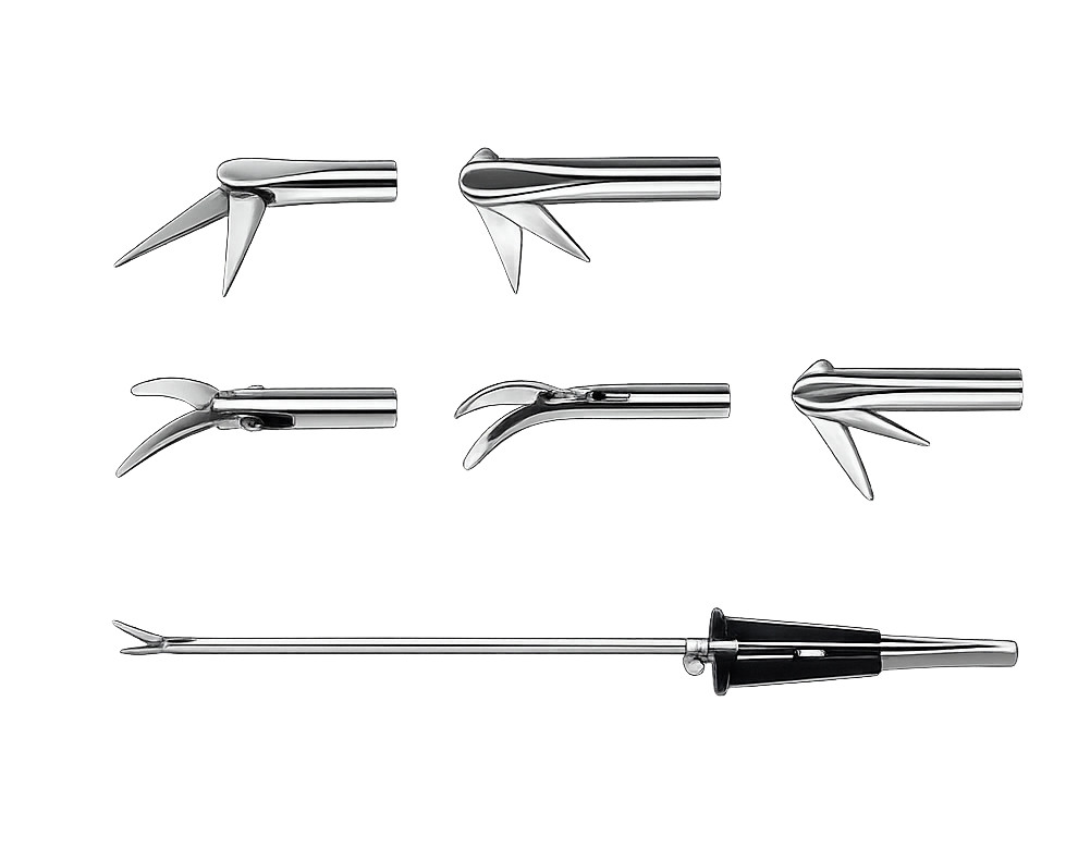 Thoracoscopic MICS VATS Cardiac Scissors Needle Holder Forceps Set 5PCS