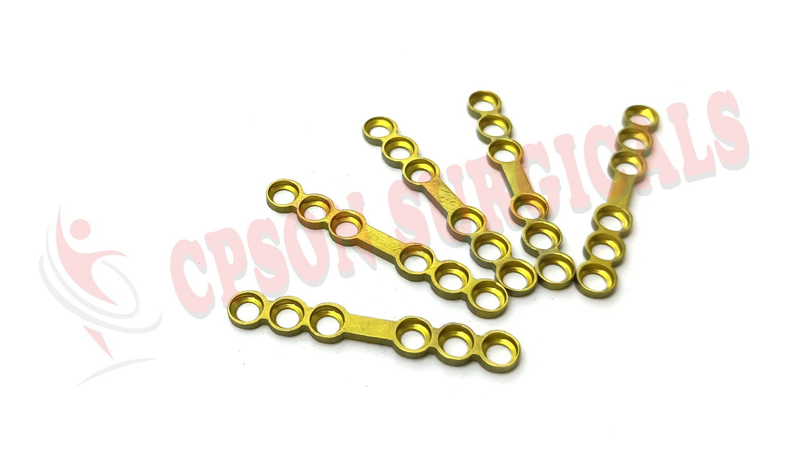 Maxillofacial Adaption Straight plate with Gap 2.5mm 6 holes mandible Lot of 5pc