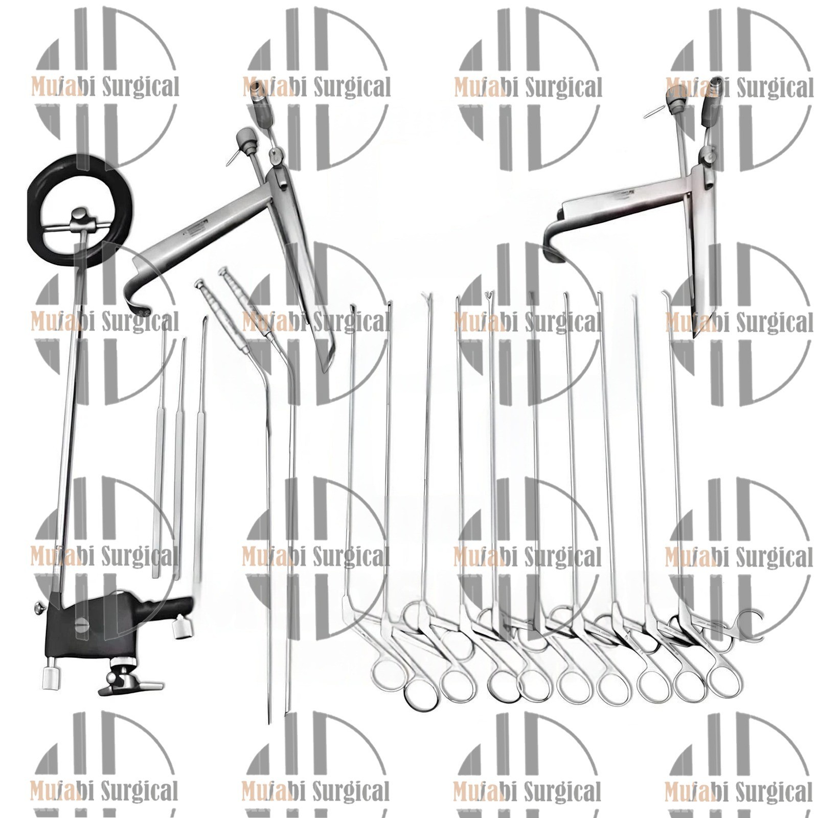 Pedestal Laryngoscope Set Micro Laryngeal Surgery ENT Endoscopic Instruments