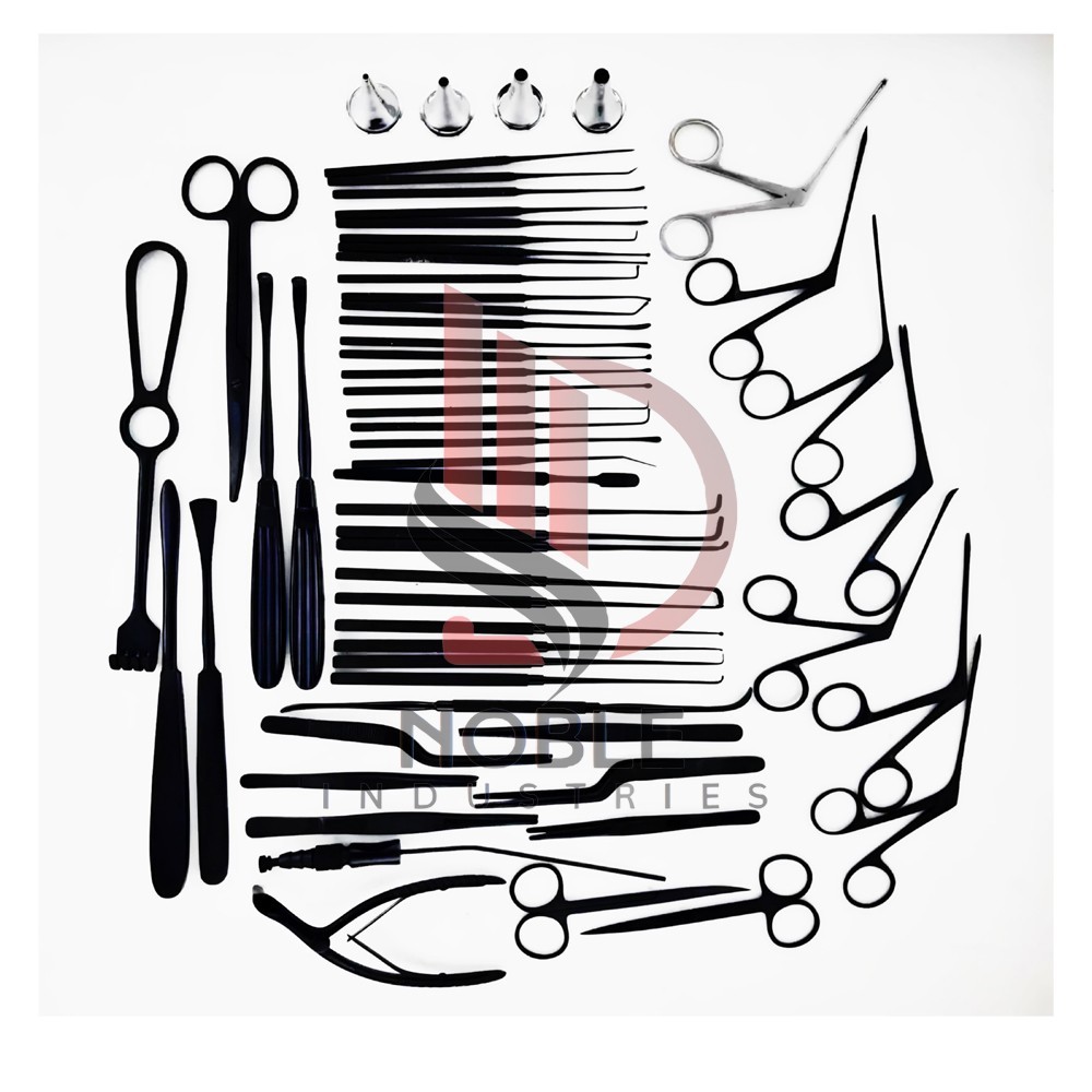 Tympanoplasty Instruments Black Color 29 Pcs Set Micro Ear Surgery ENT