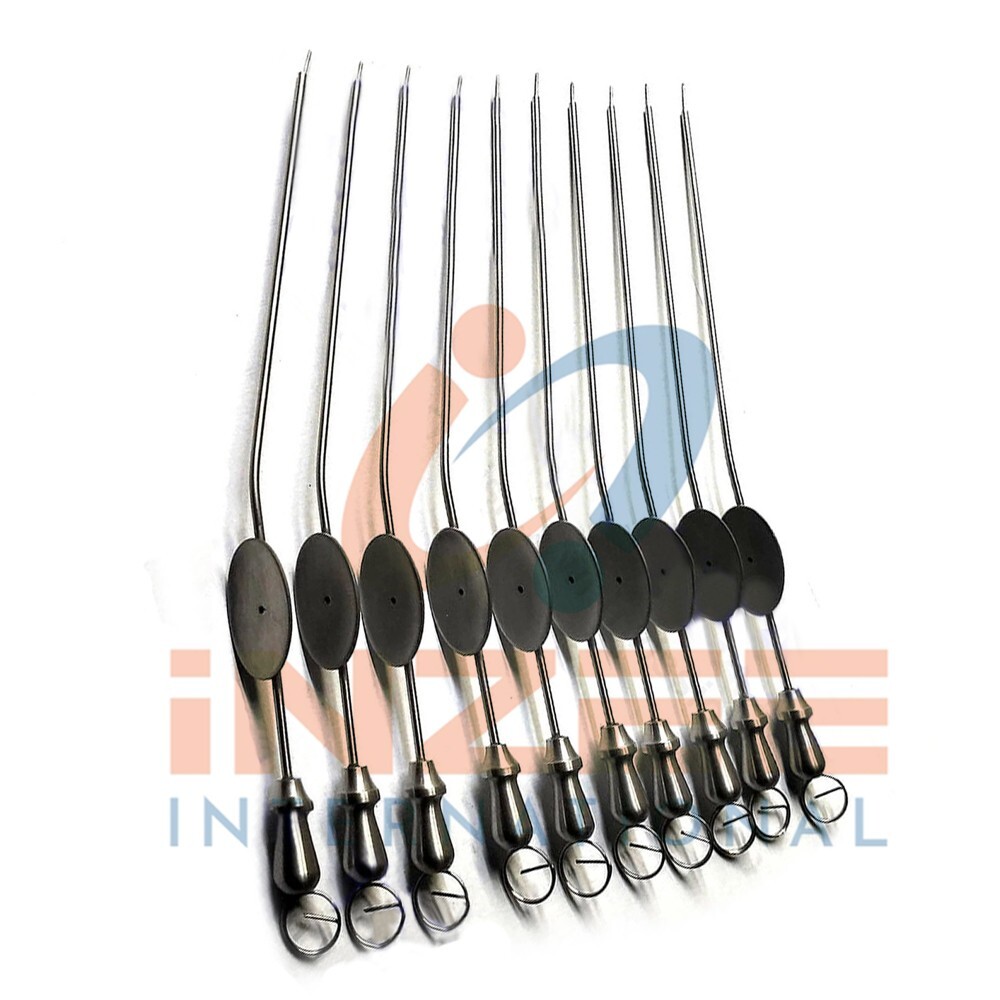Set Of 10 Baron Frazier Suction Tubes 7 FR 2.0 mm Neuro ENT Instruments By Inzee